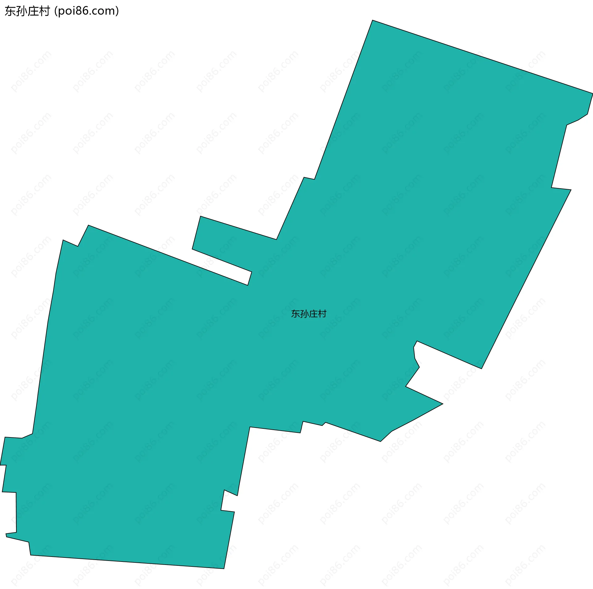东孙庄村边界地图