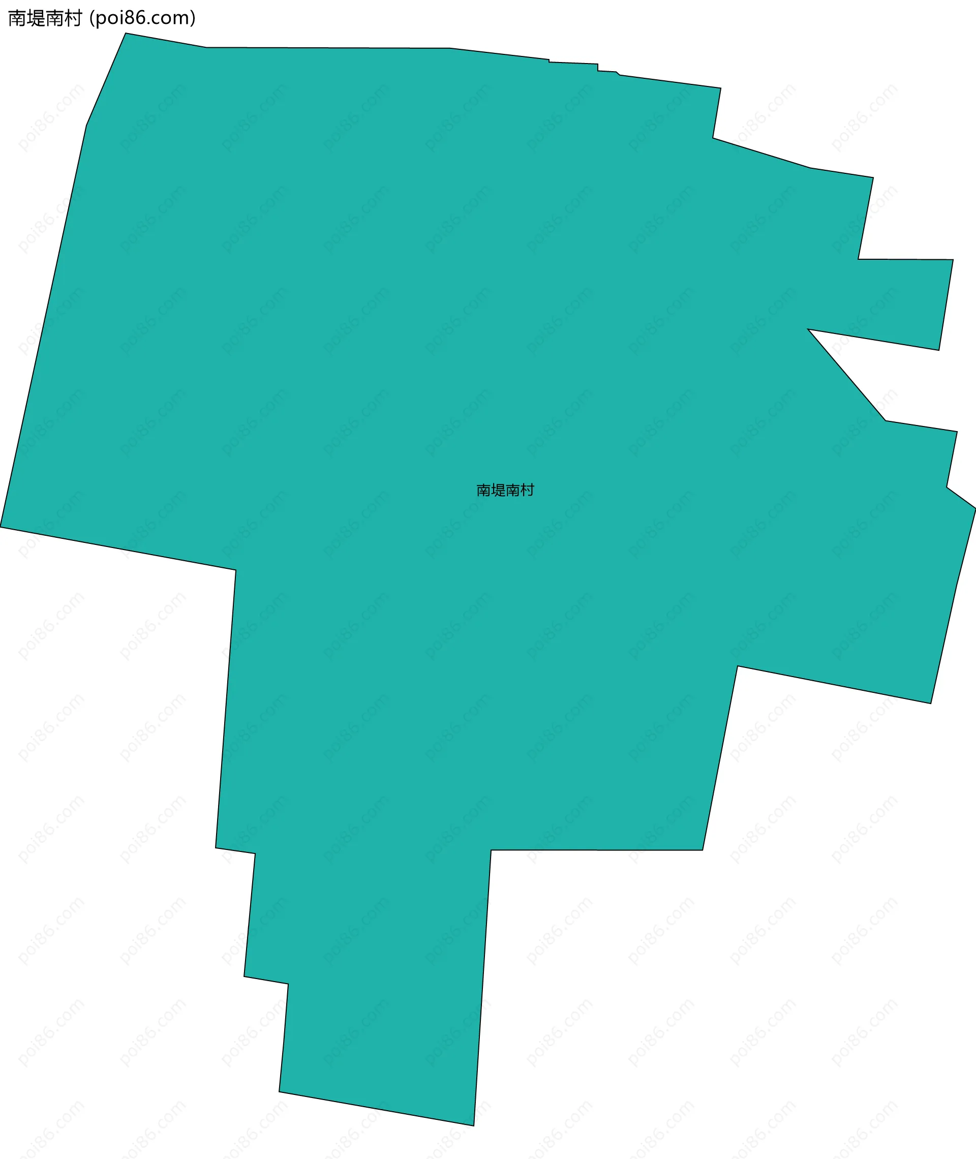 南堤南村边界地图