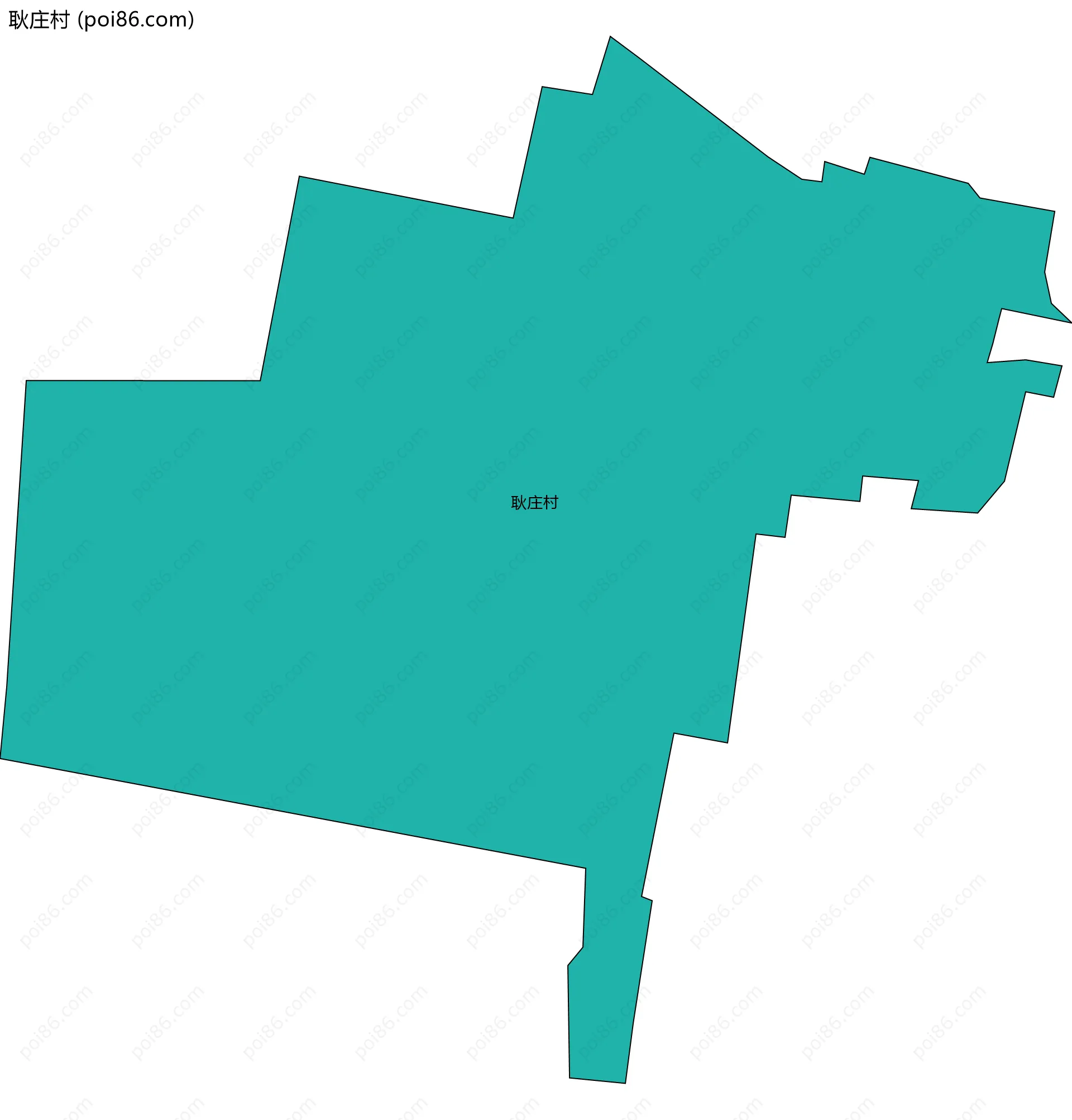 耿庄村边界地图