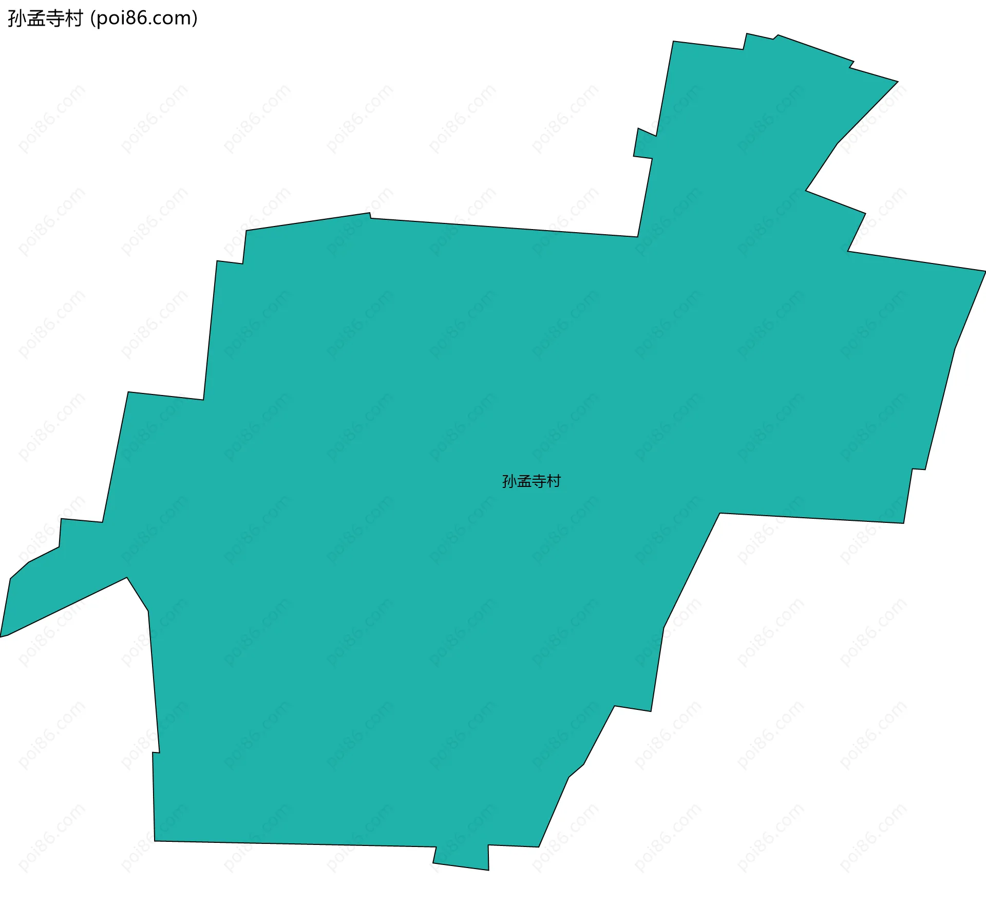孙孟寺村边界地图