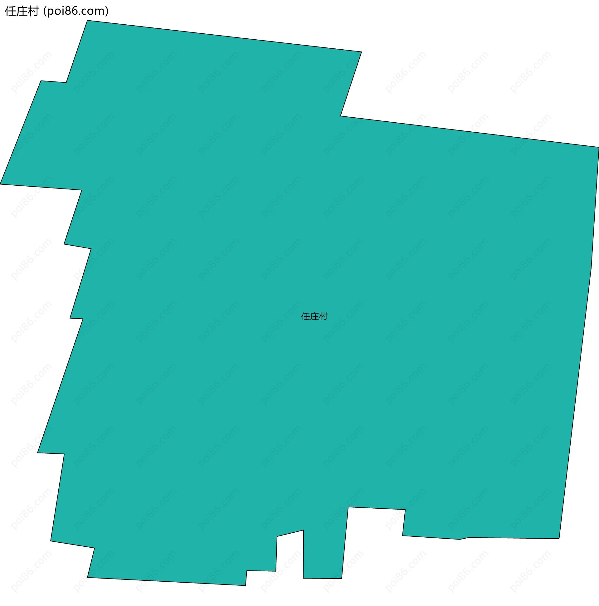任庄村边界地图