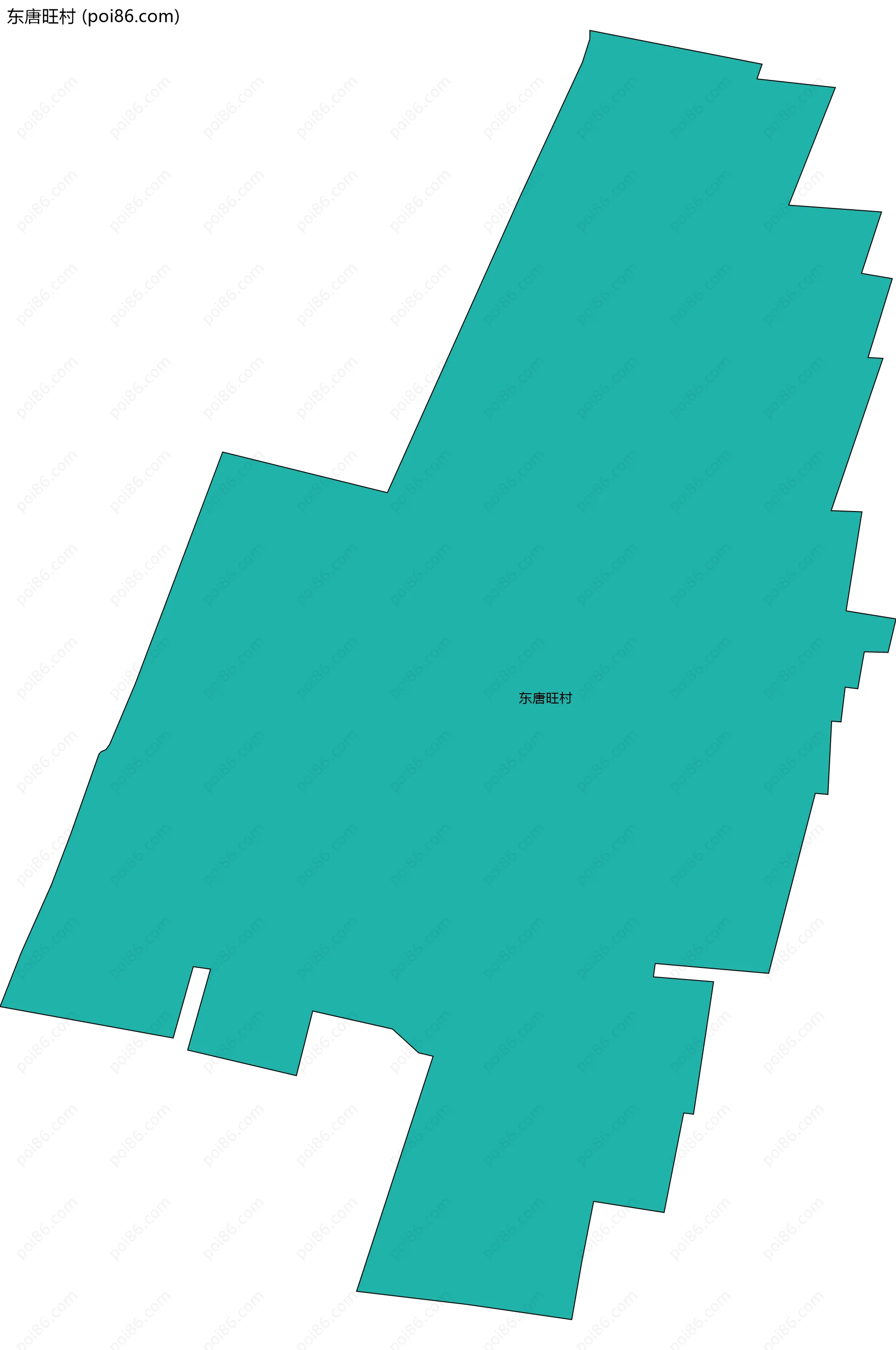 东唐旺村边界地图