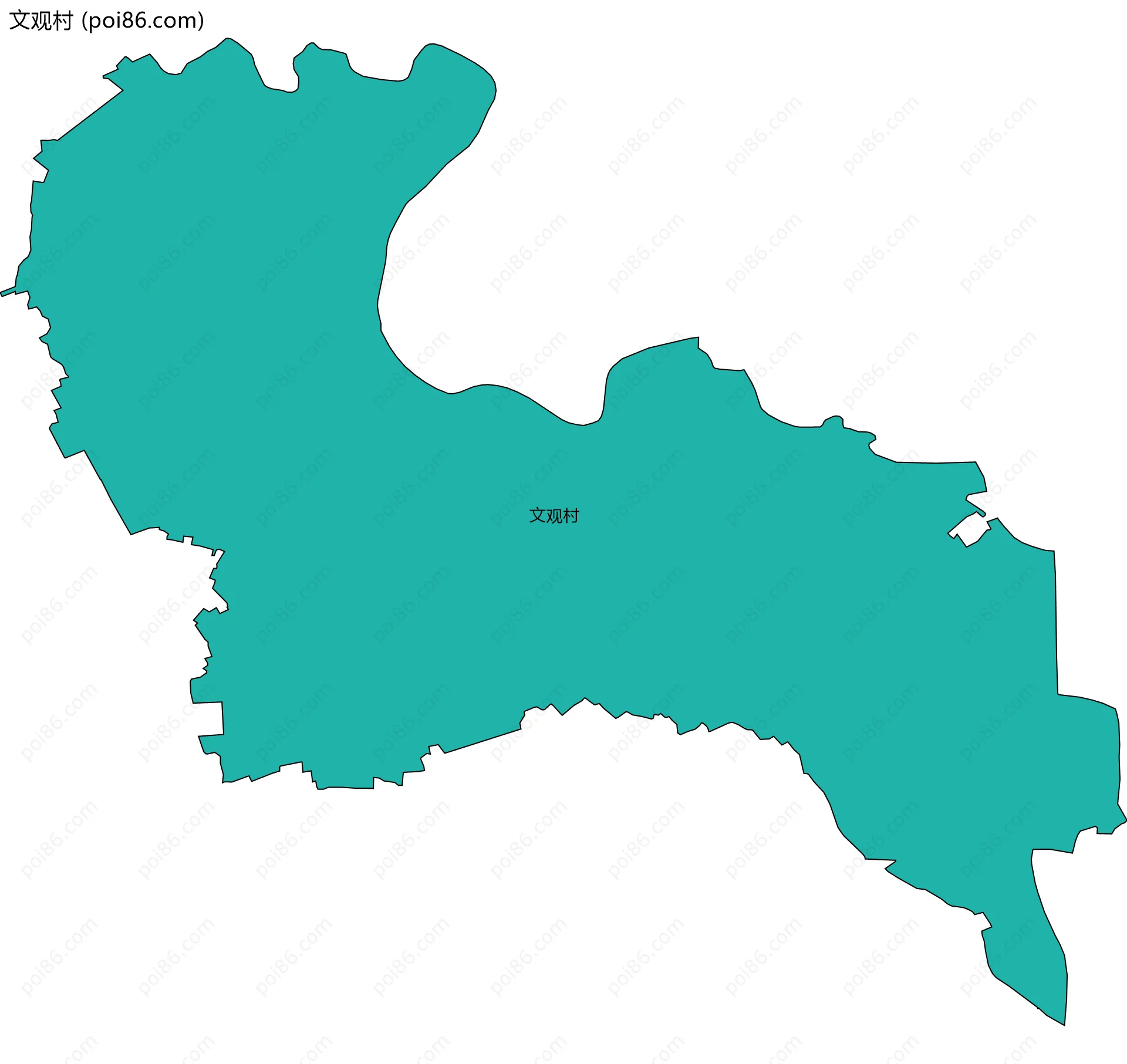 文观村边界地图