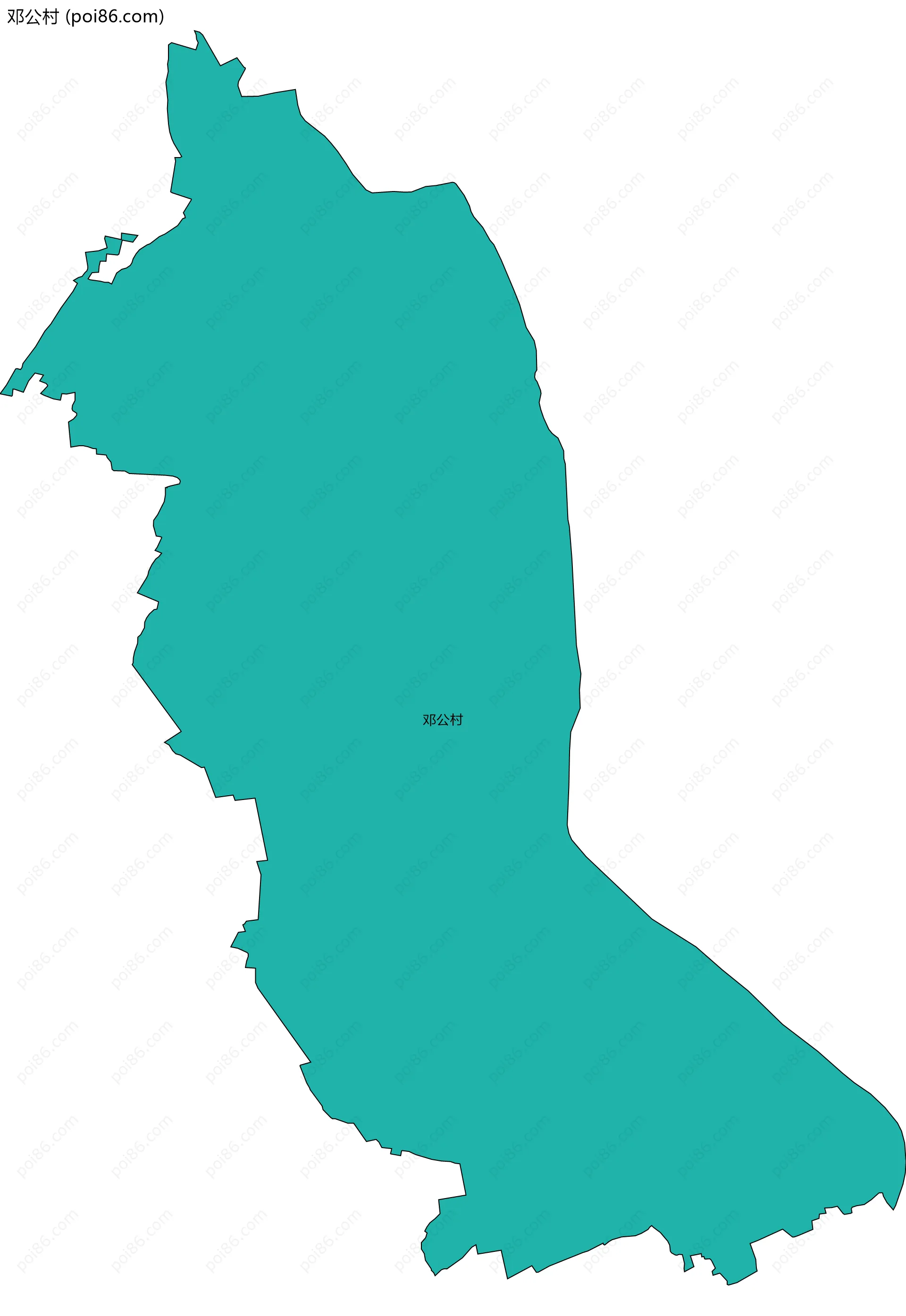 邓公村边界地图