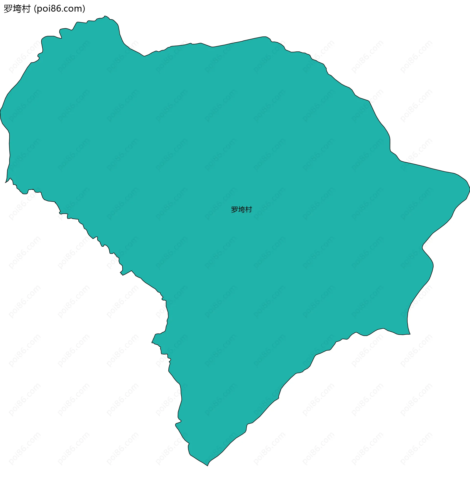 罗垮村边界地图