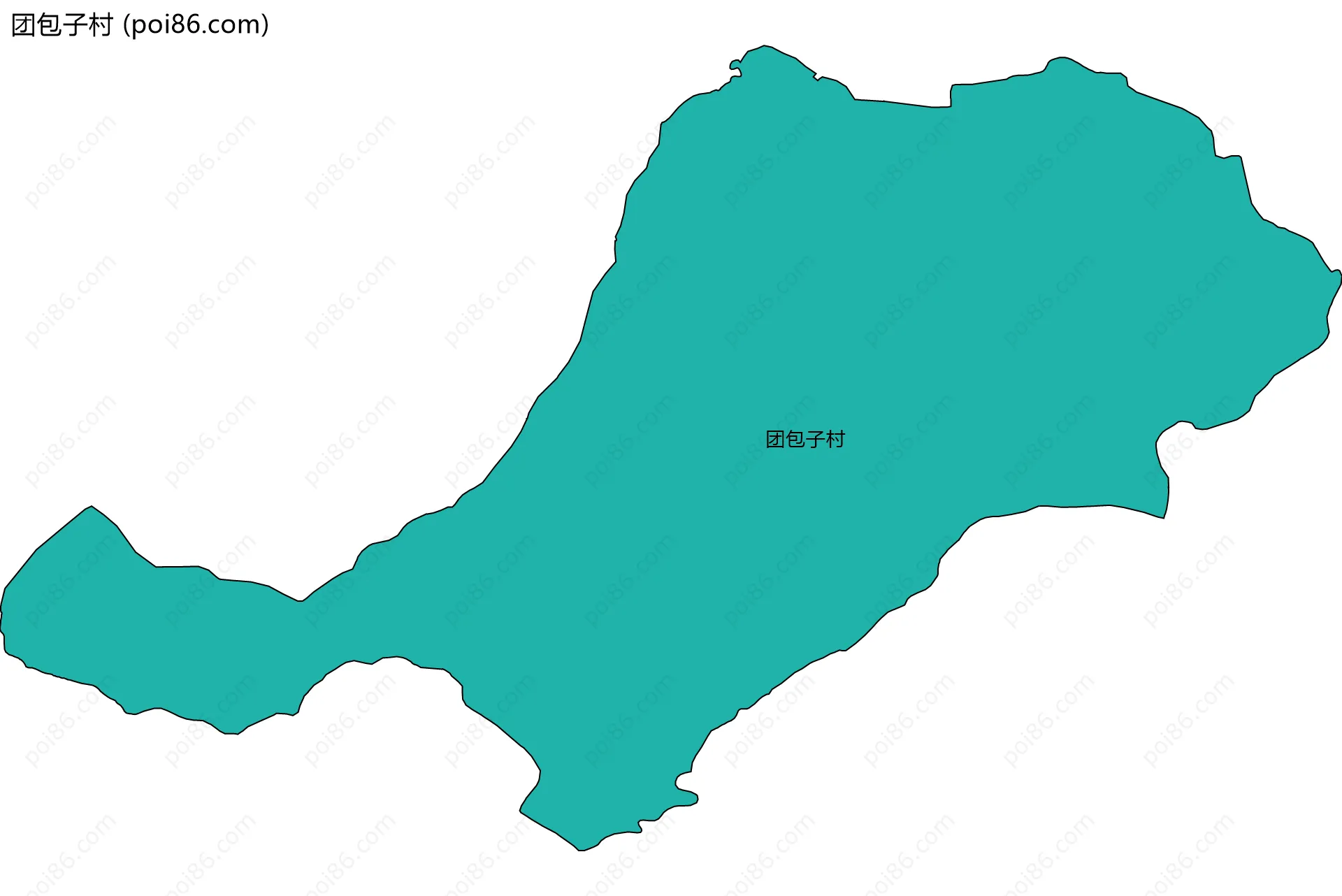 团包子村边界地图