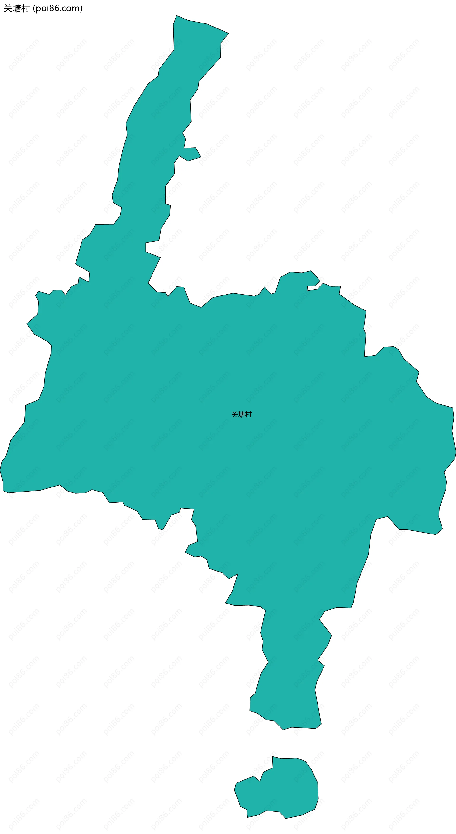 关塘村边界地图