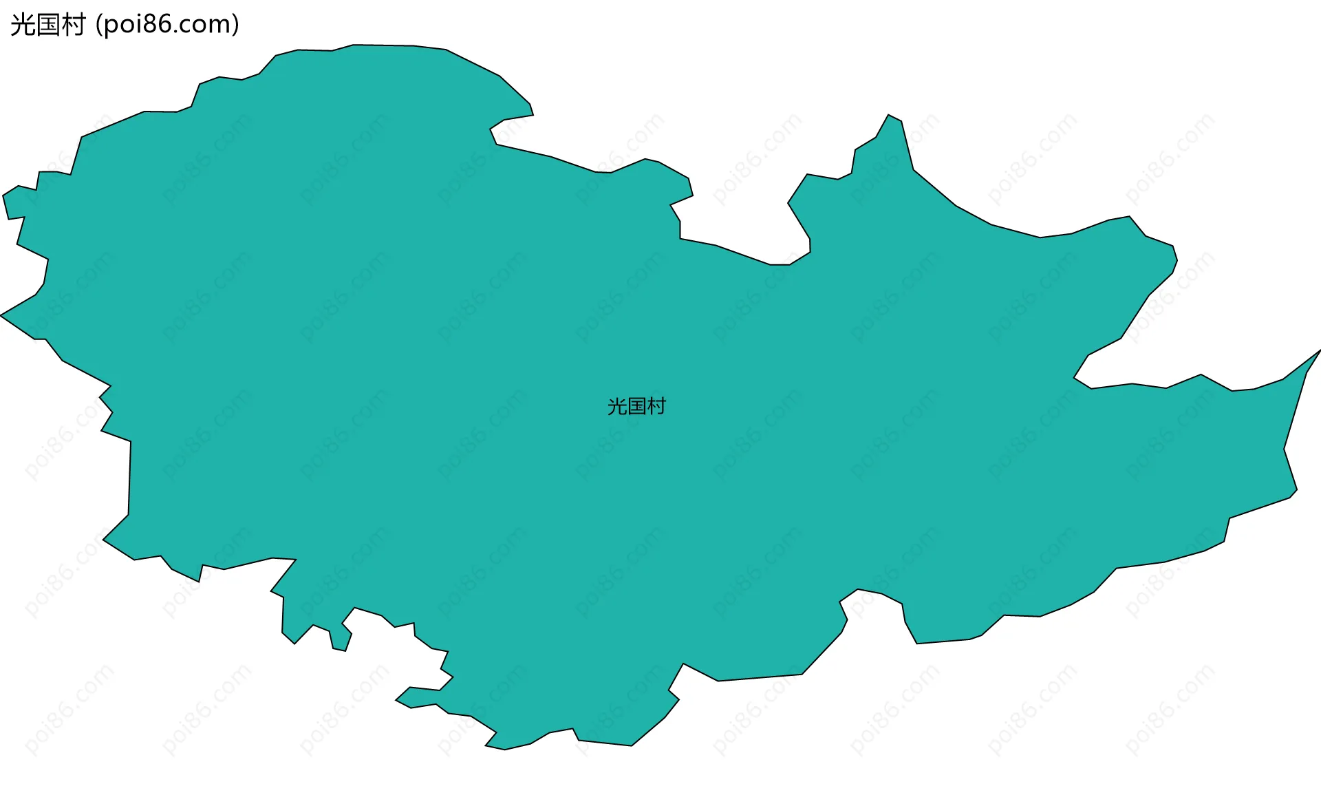光国村边界地图