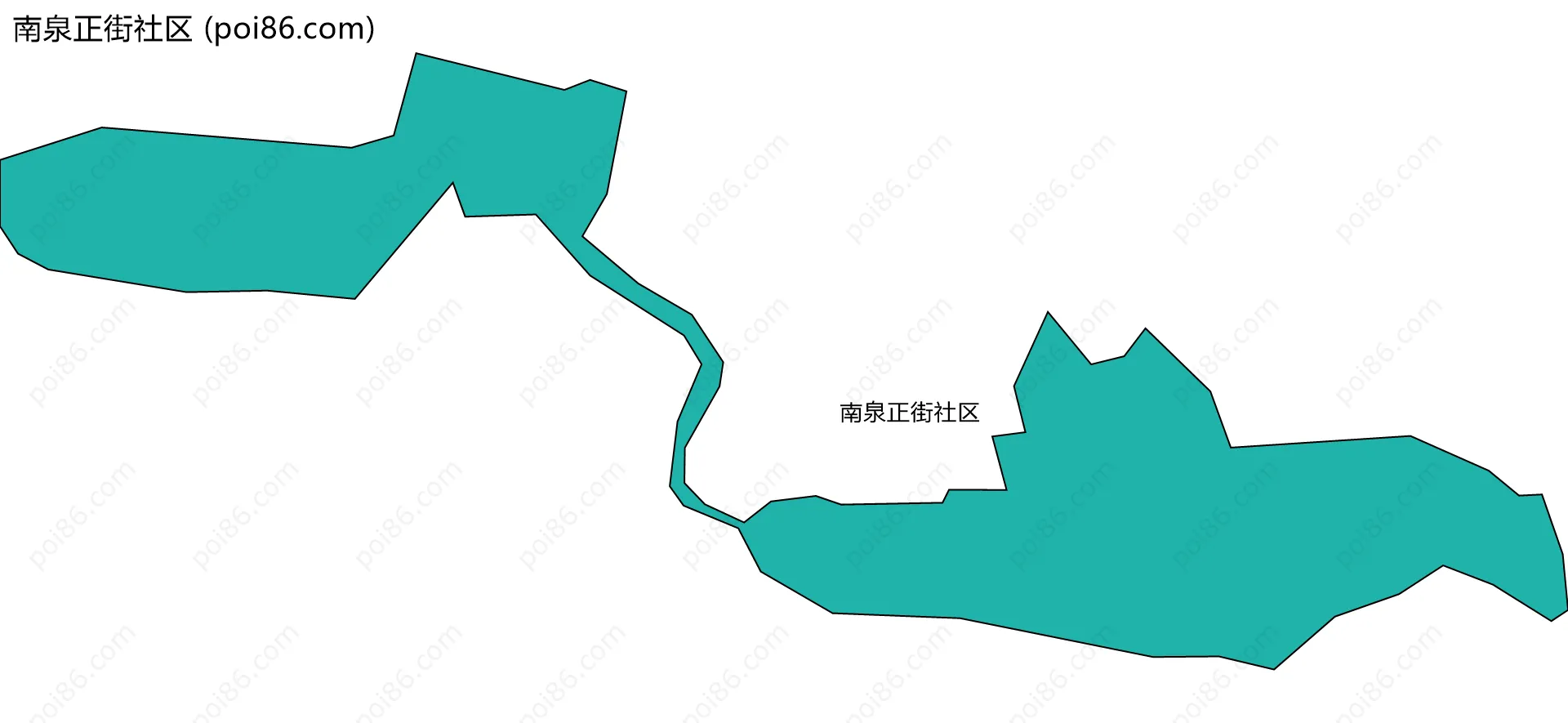 南泉正街社区边界地图