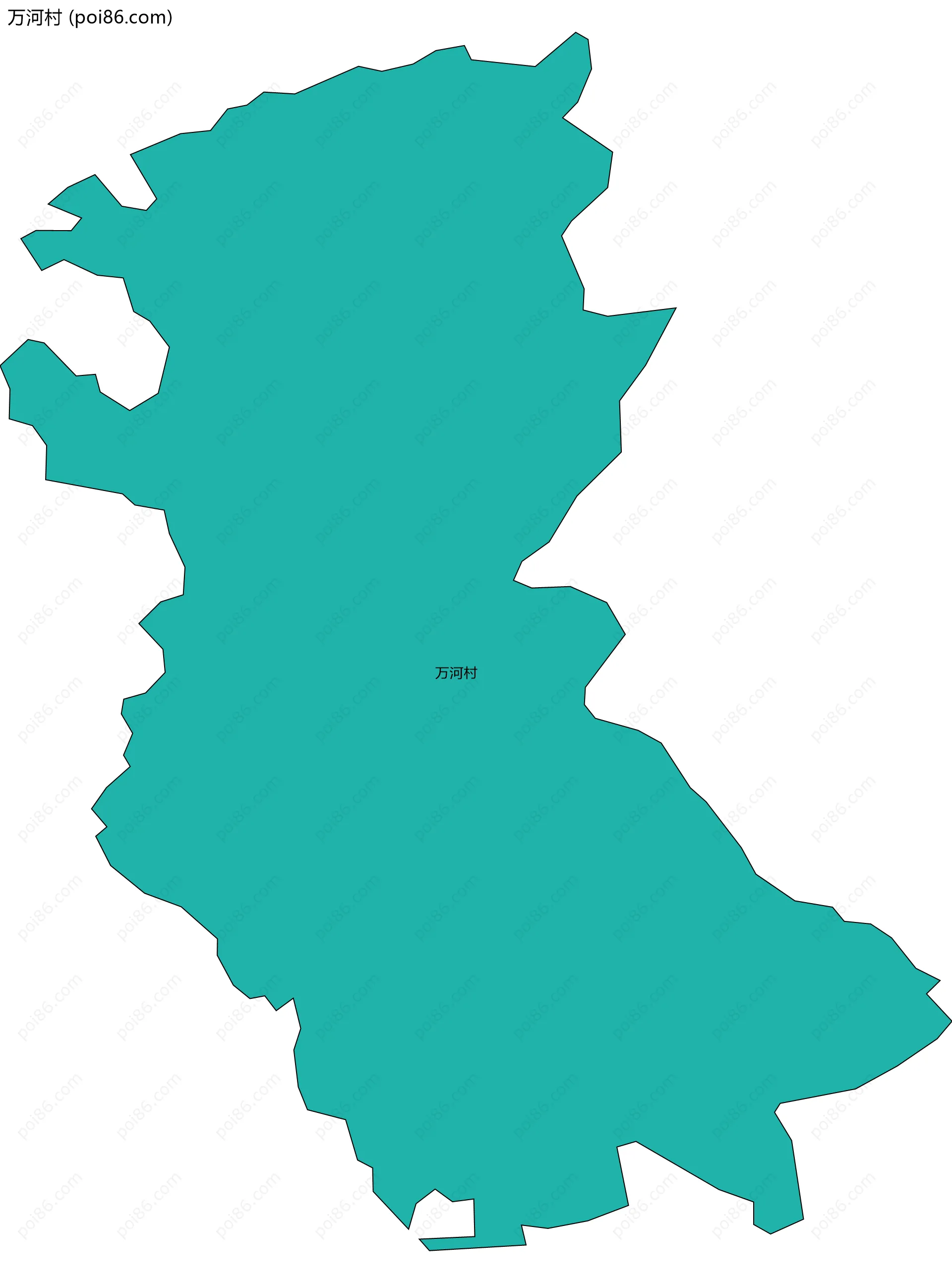 万河村边界地图