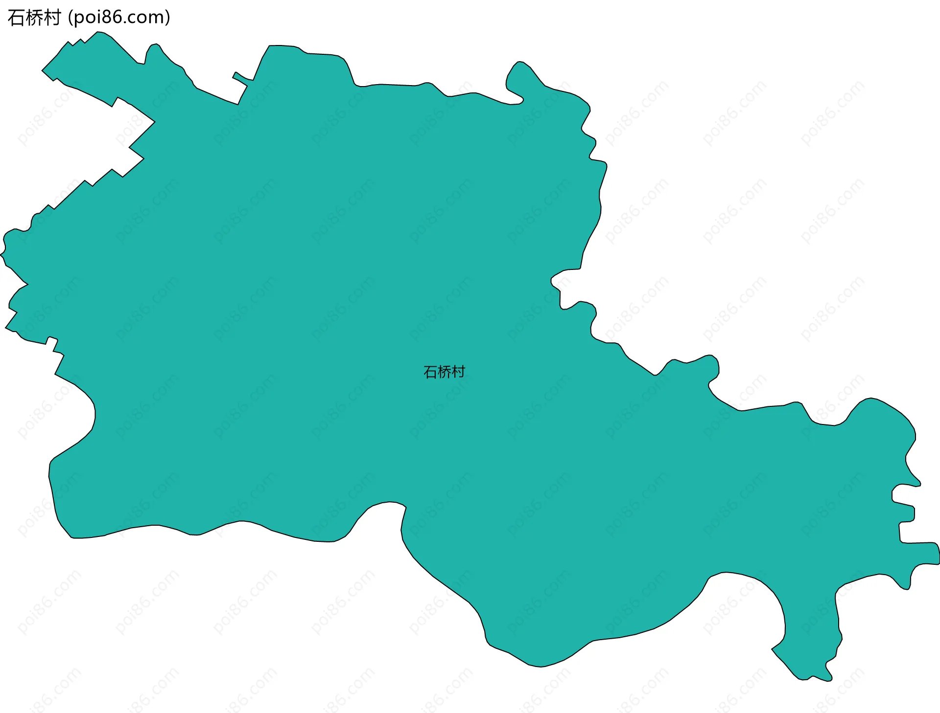 石桥村边界地图