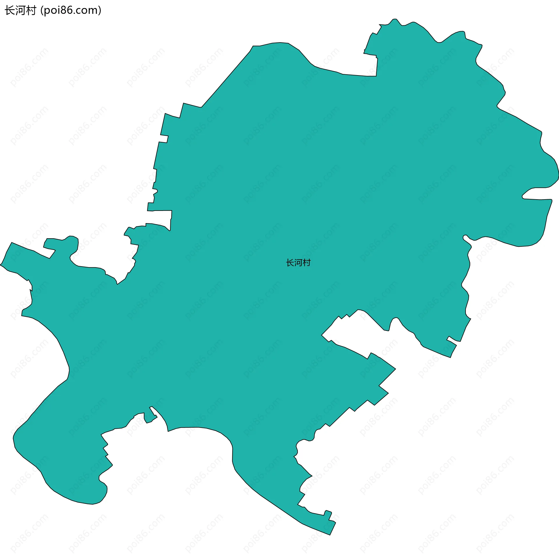 长河村边界地图