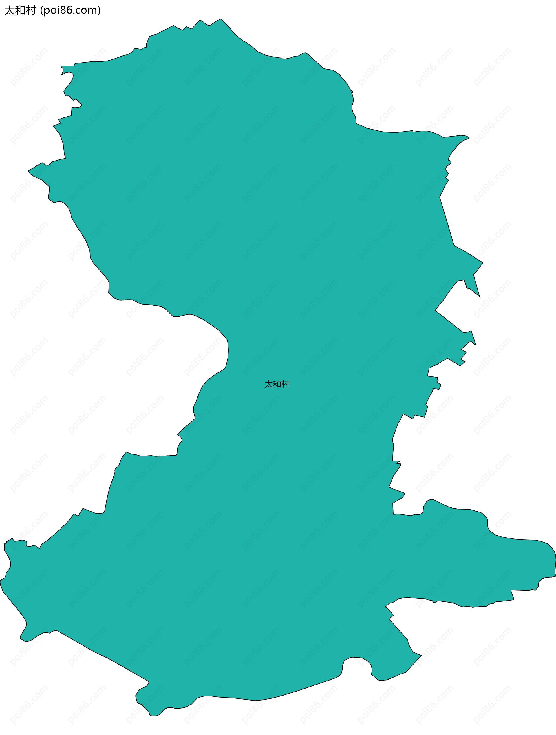 太和村边界地图