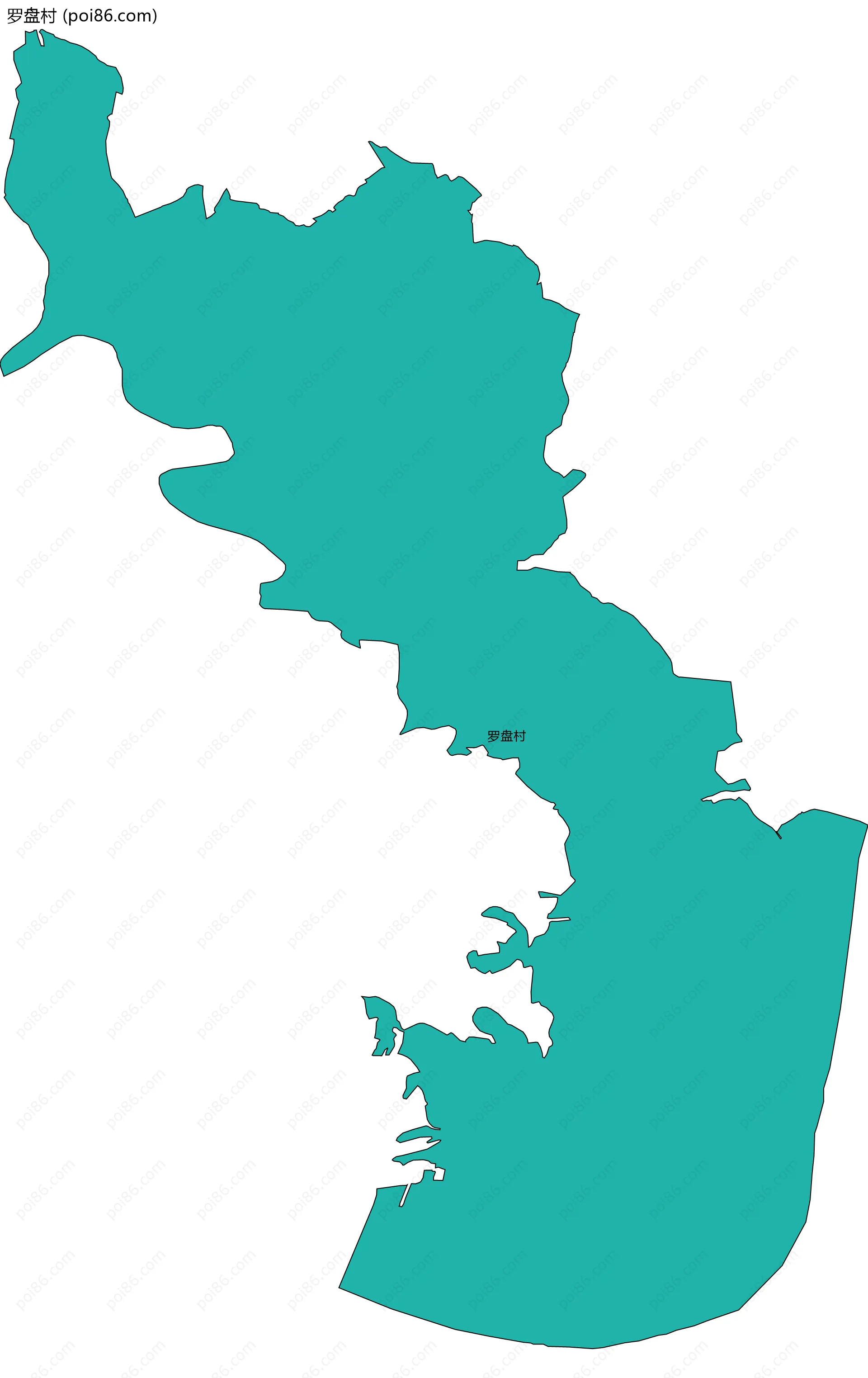 罗盘村边界地图