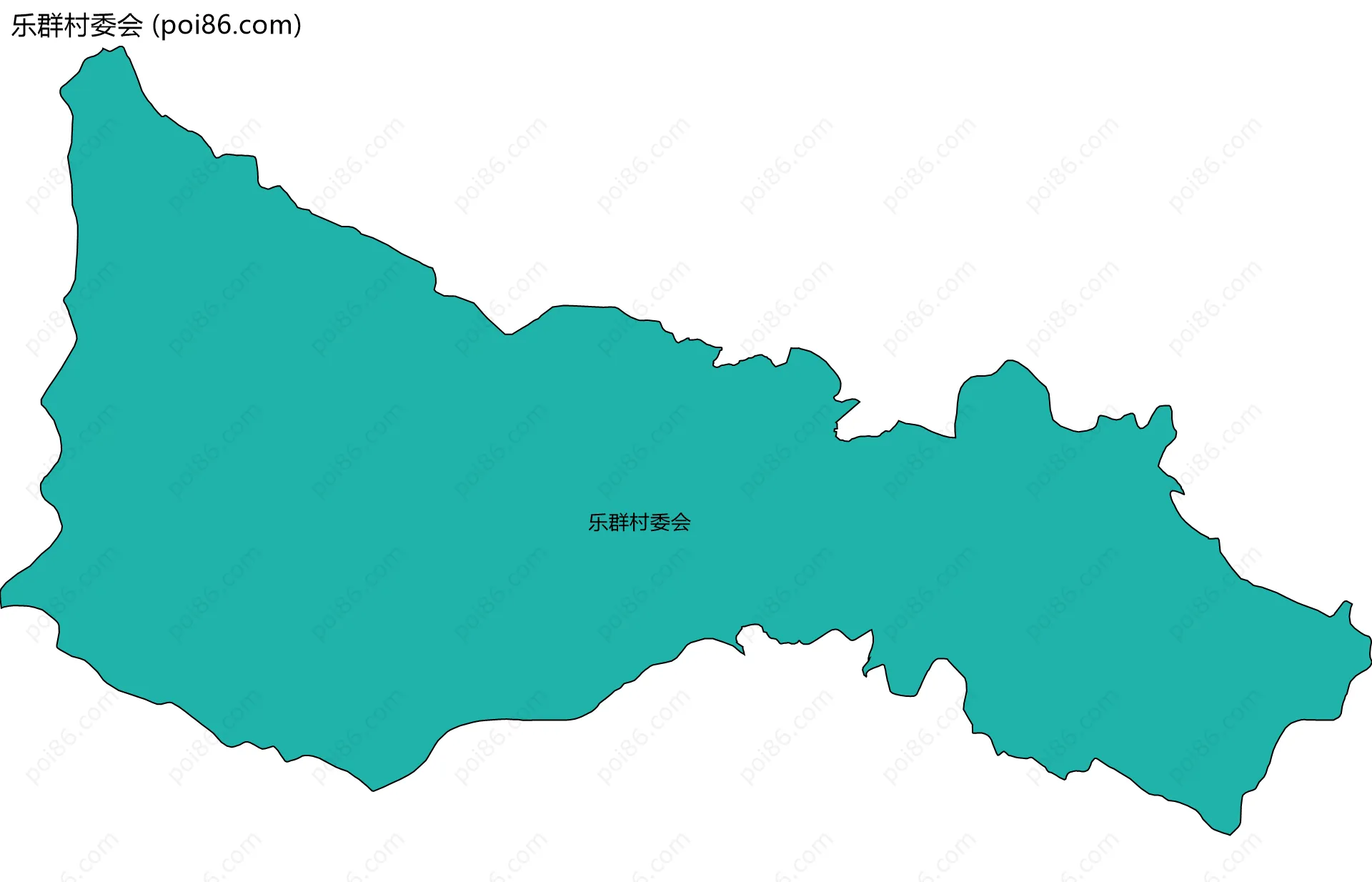 乐群村委会边界地图