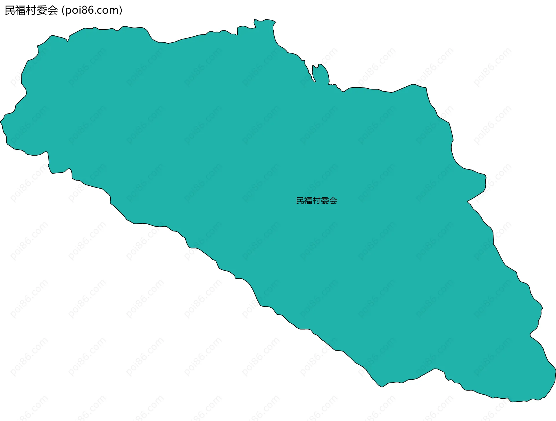 民福村委会边界地图