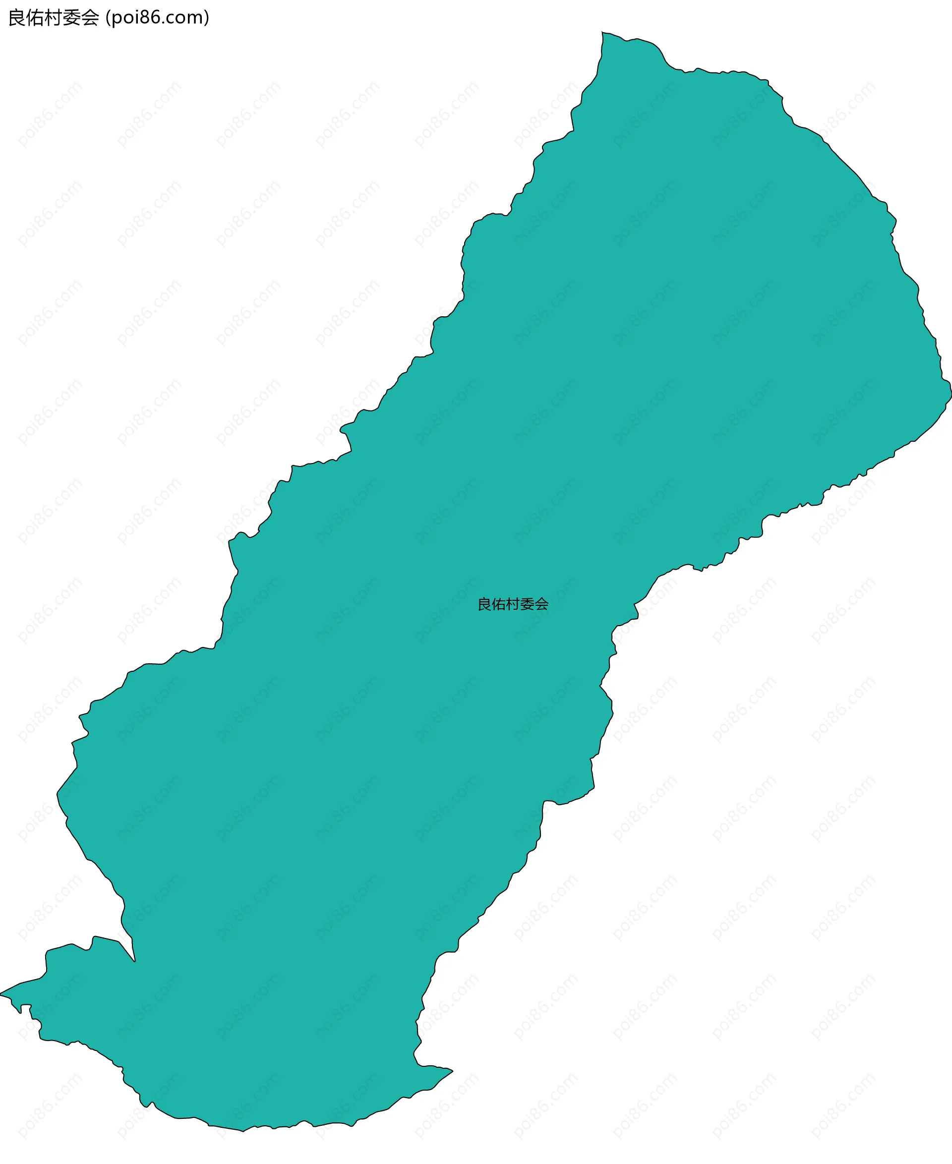 良佑村委会边界地图