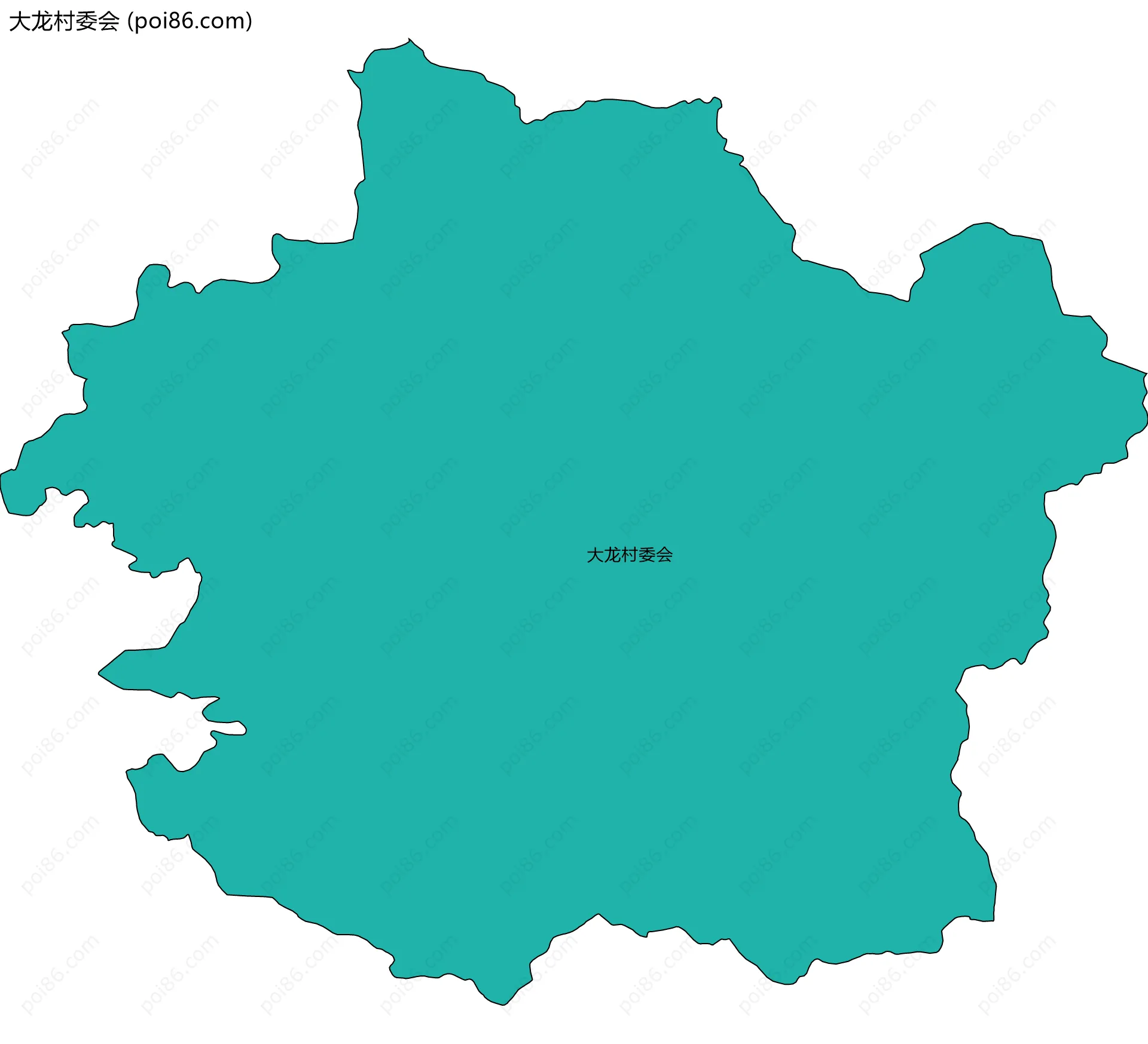 大龙村委会边界地图