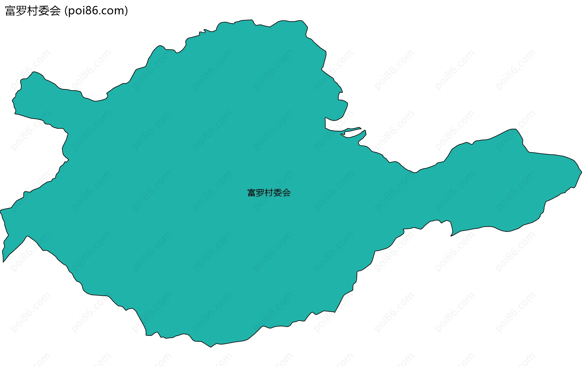 富罗村委会边界地图