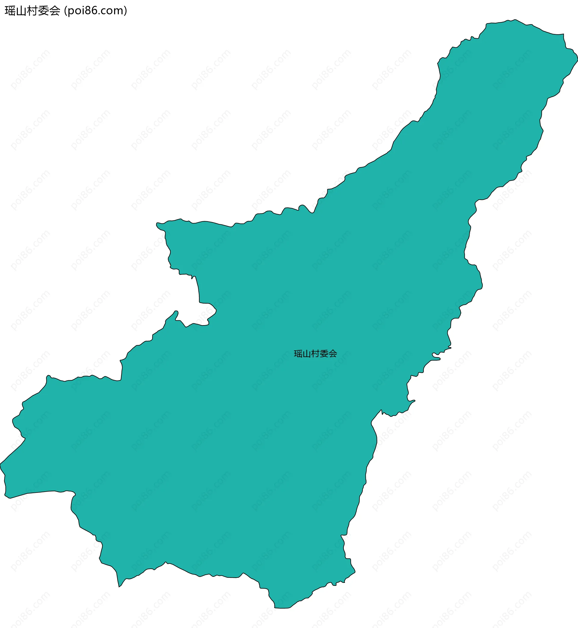 瑶山村委会边界地图