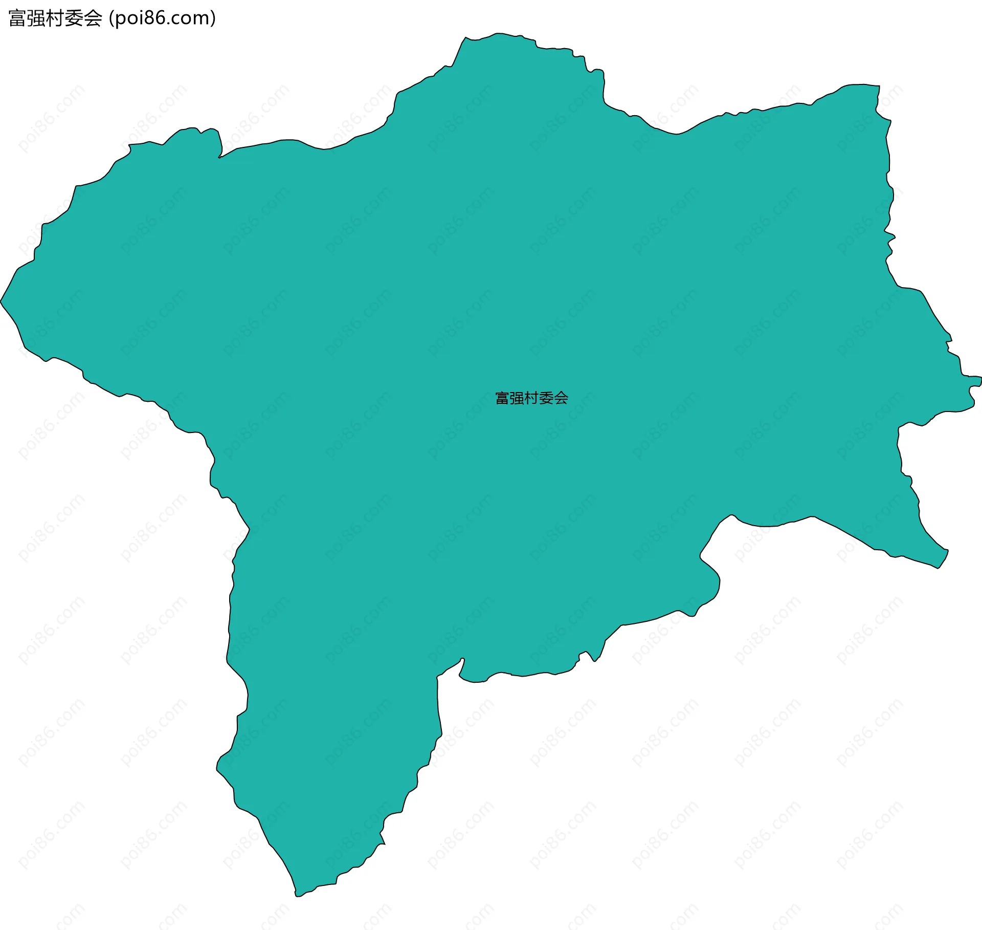 富强村委会边界地图