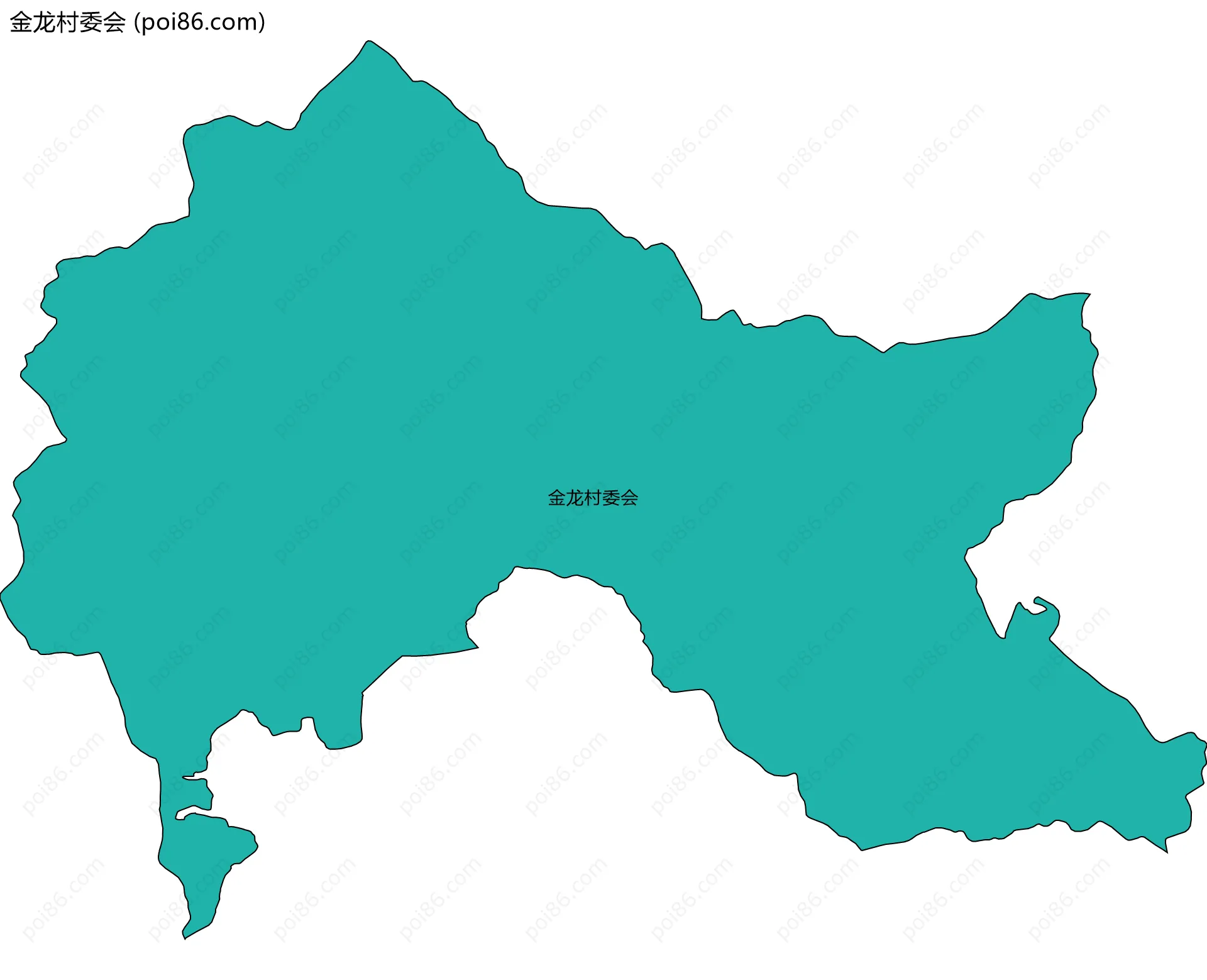 金龙村委会边界地图