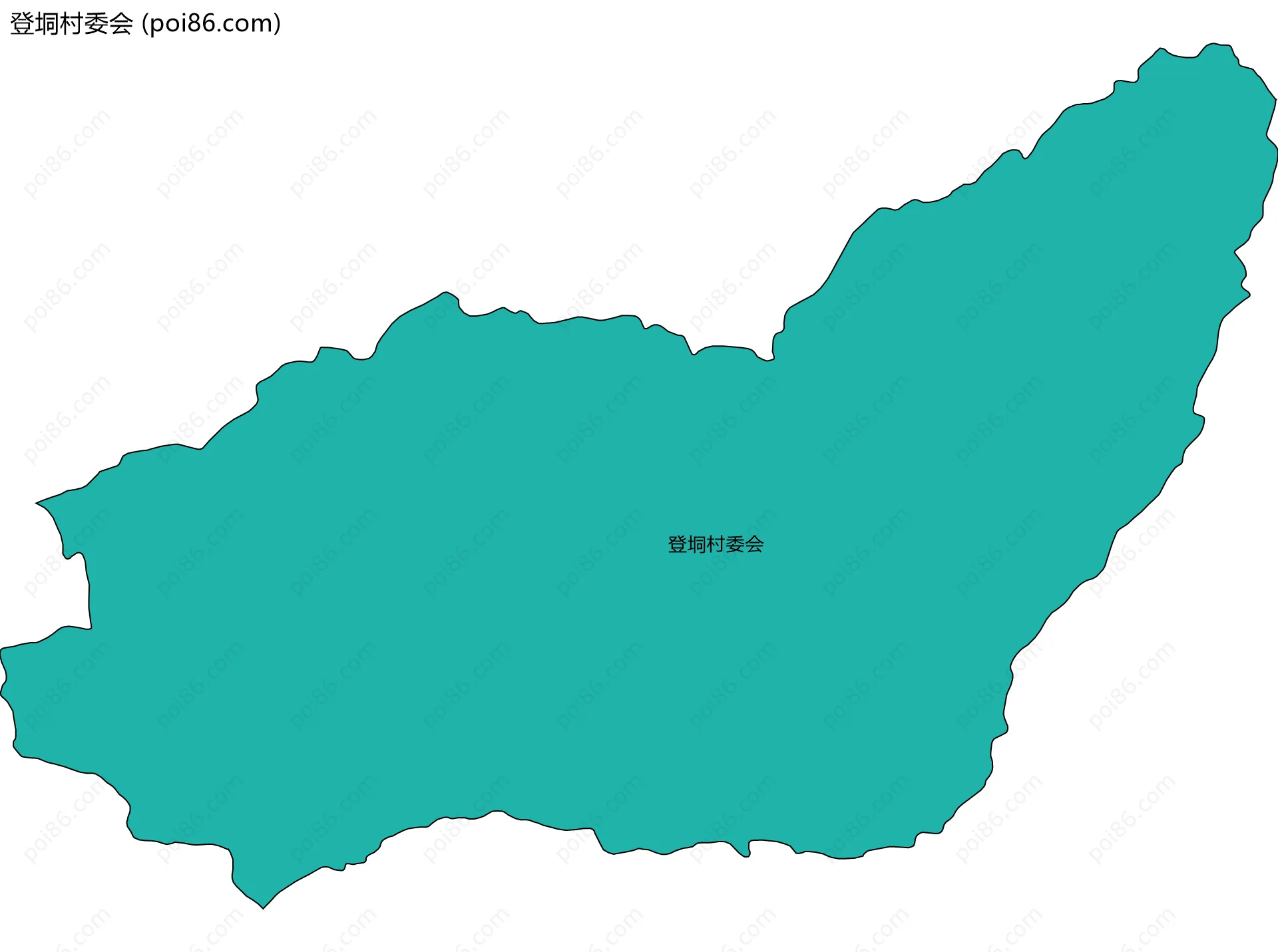 登垌村委会边界地图