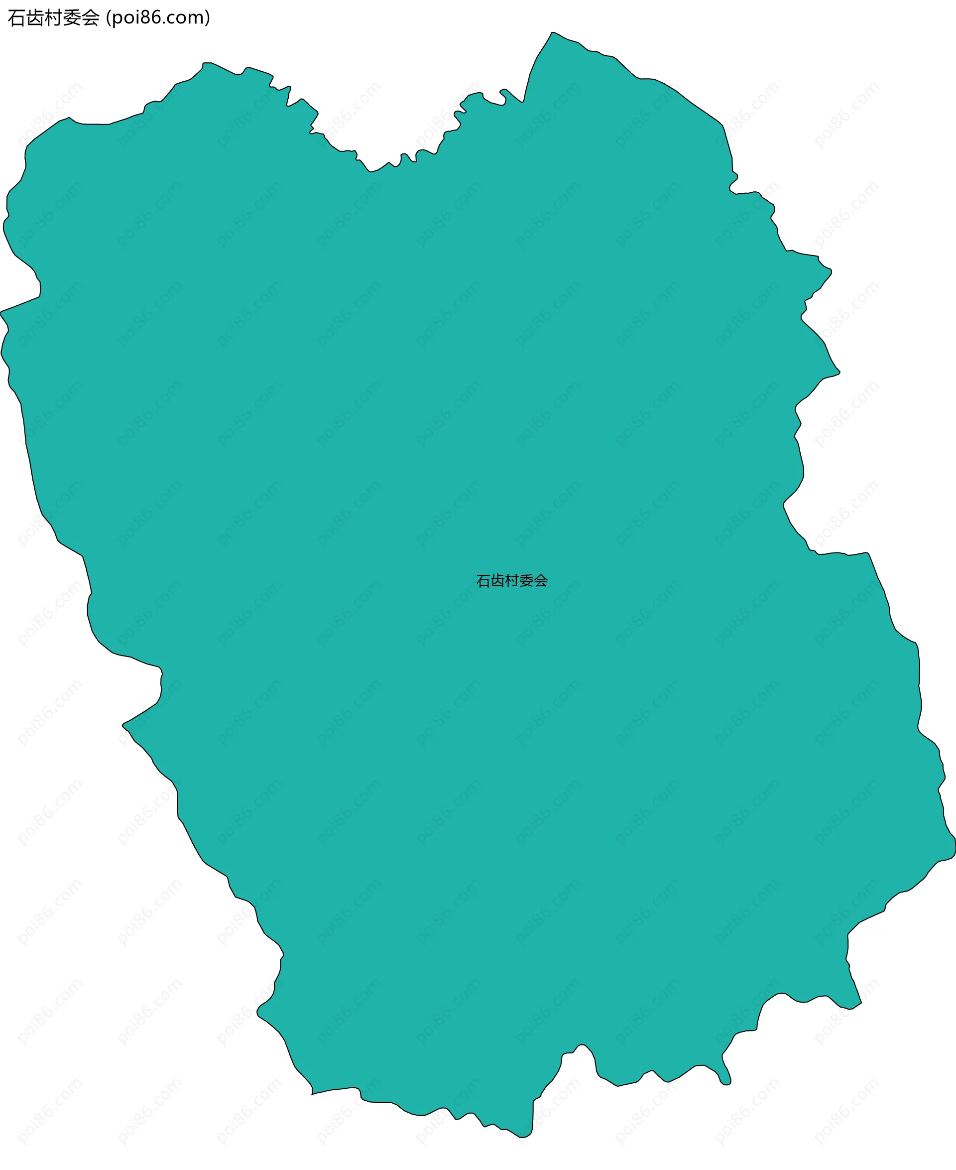 石齿村委会边界地图