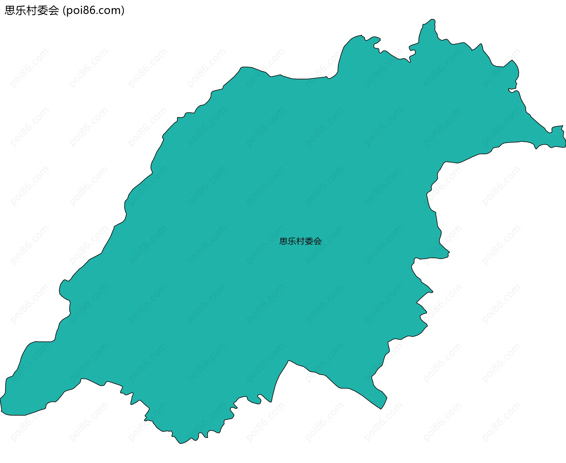 思乐村委会边界地图