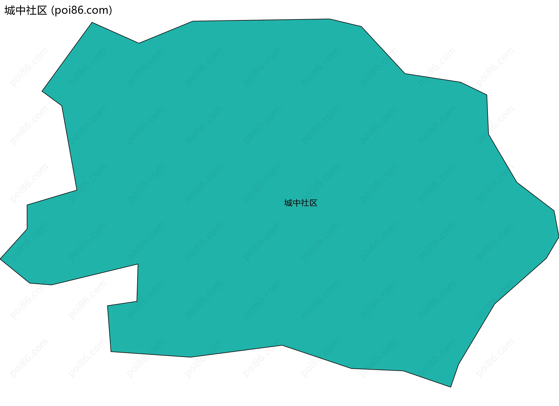 城中社区边界地图