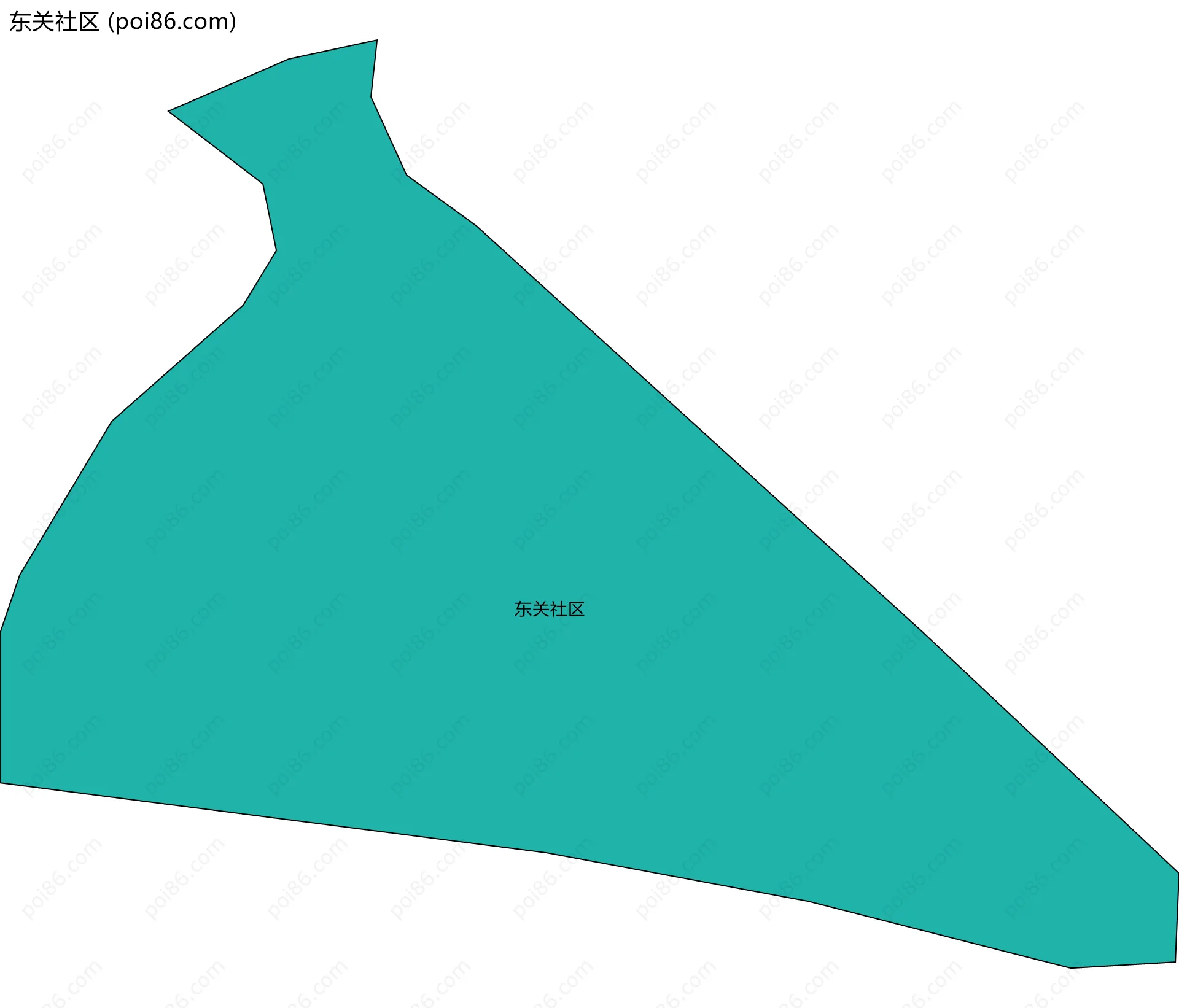 东关社区边界地图