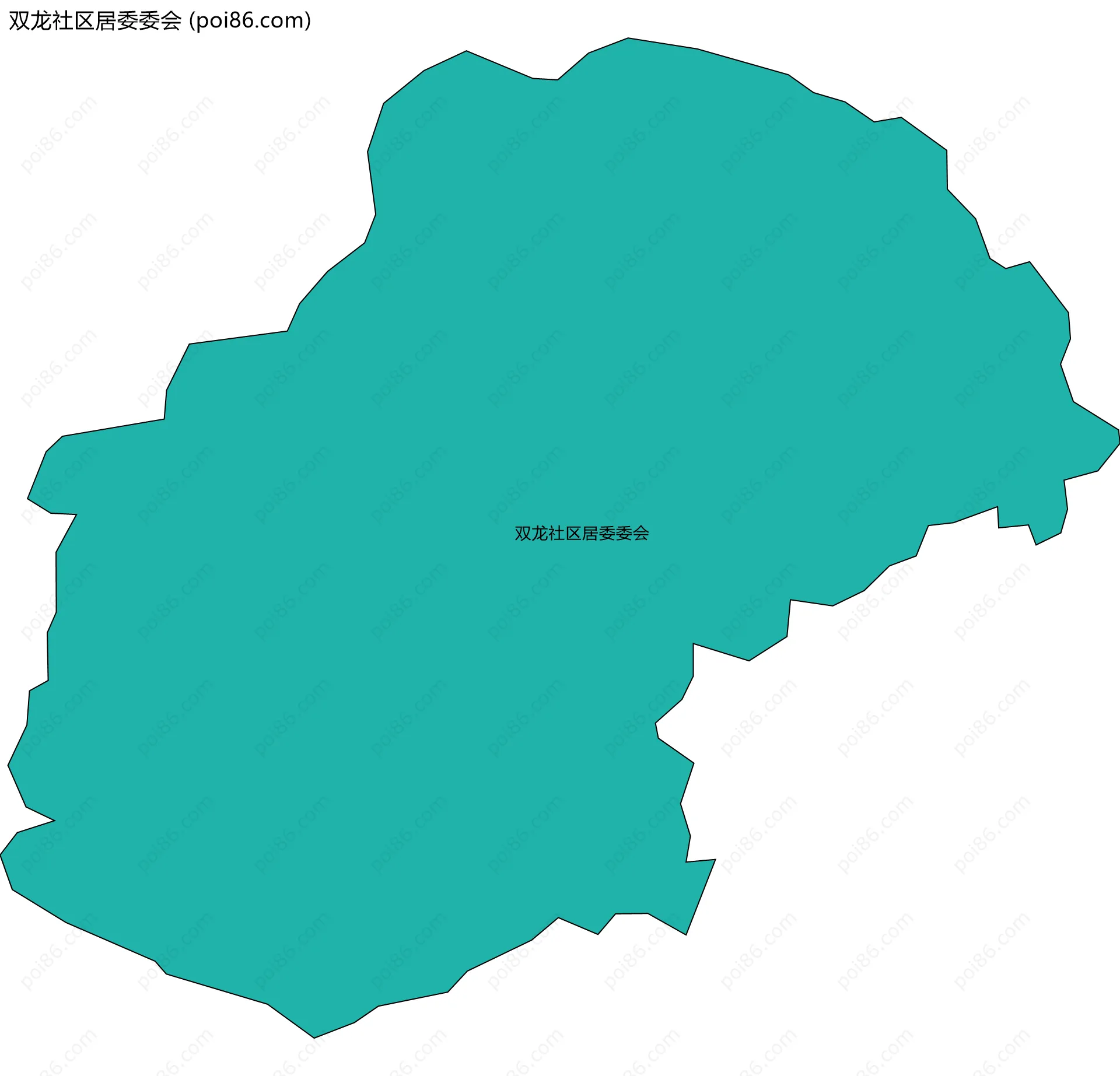 双龙社区居委委会边界地图