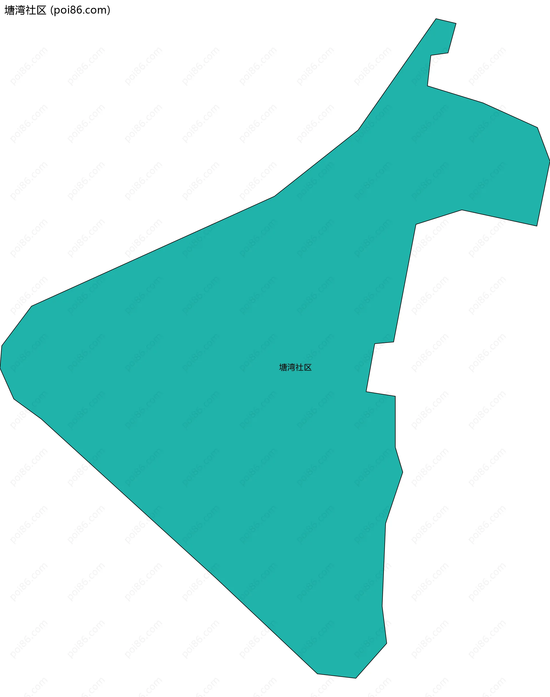 塘湾社区边界地图