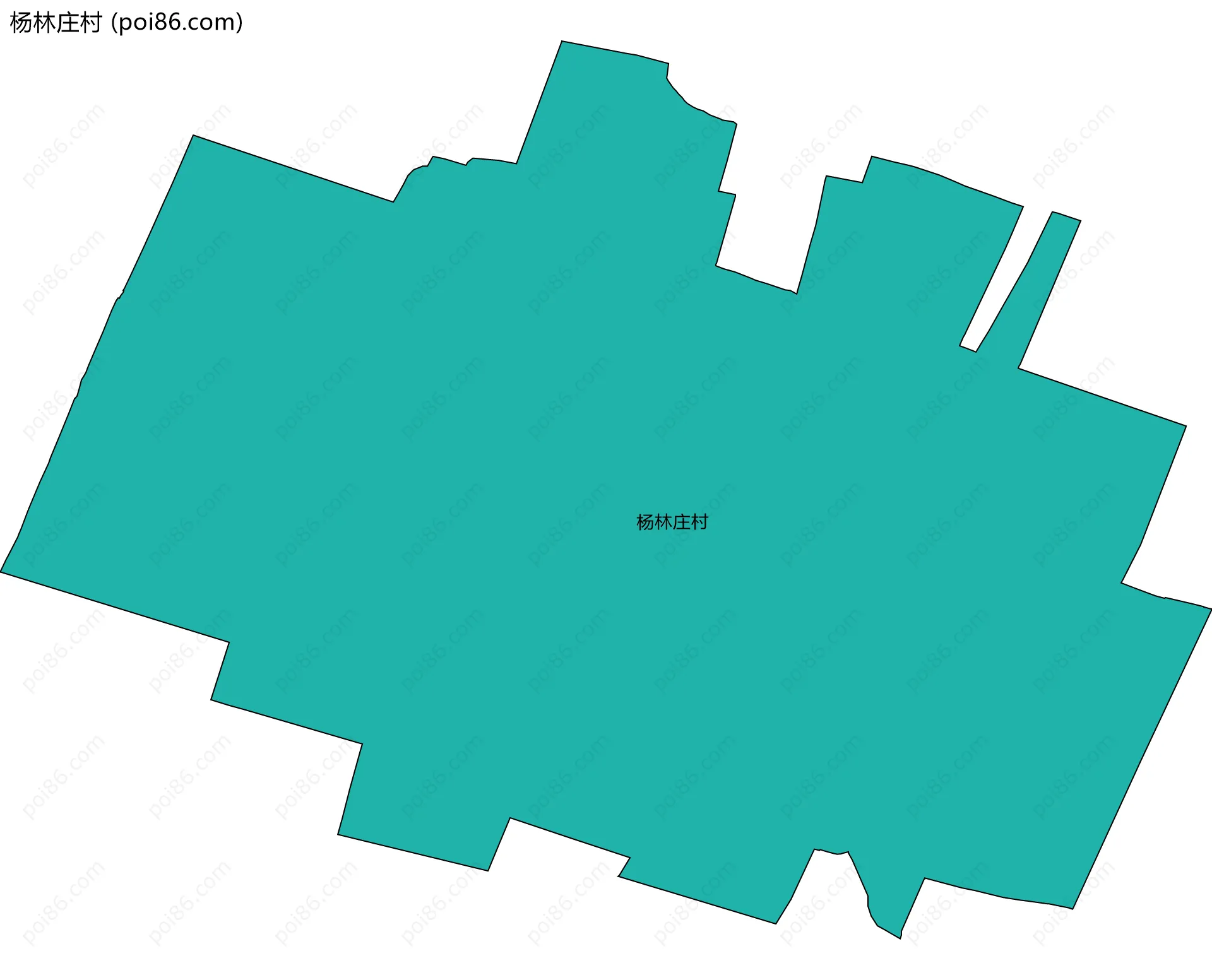 杨林庄村边界地图