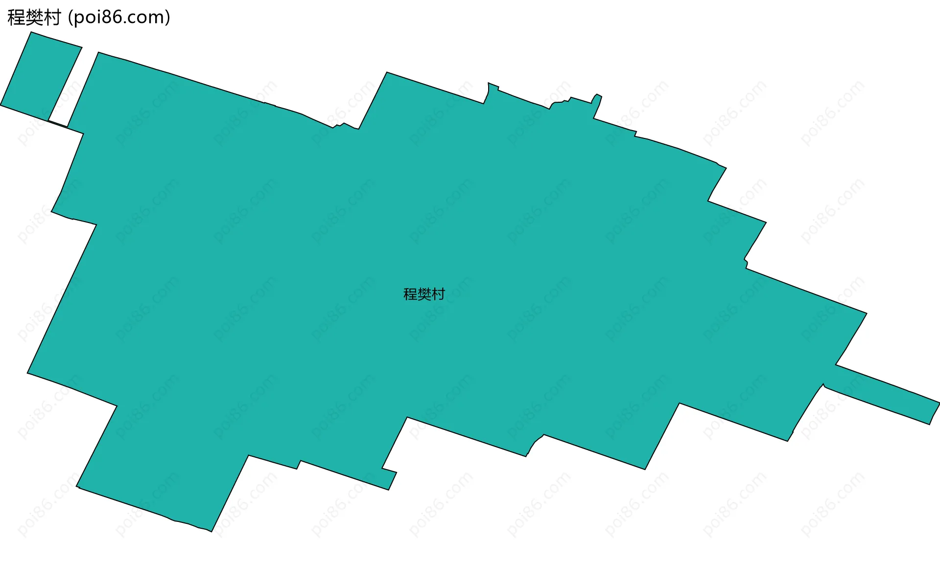 程樊村边界地图