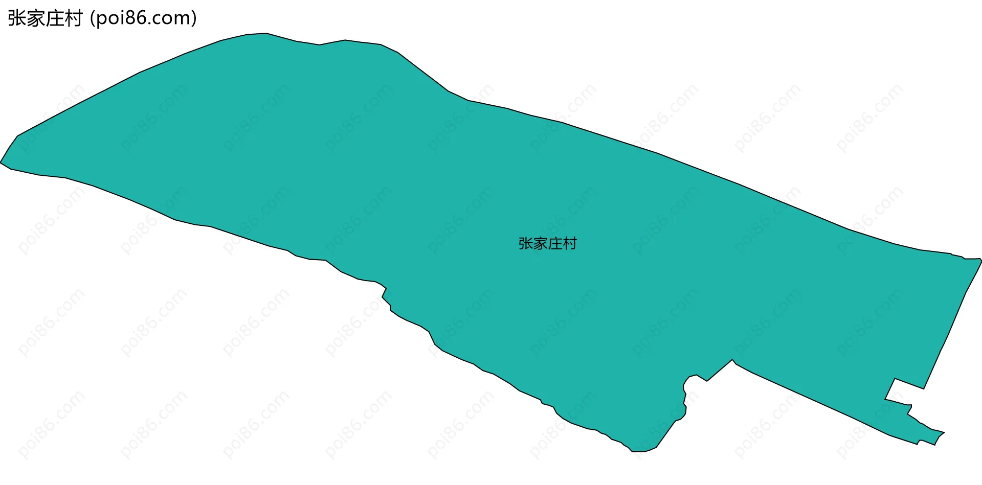 张家庄村边界地图