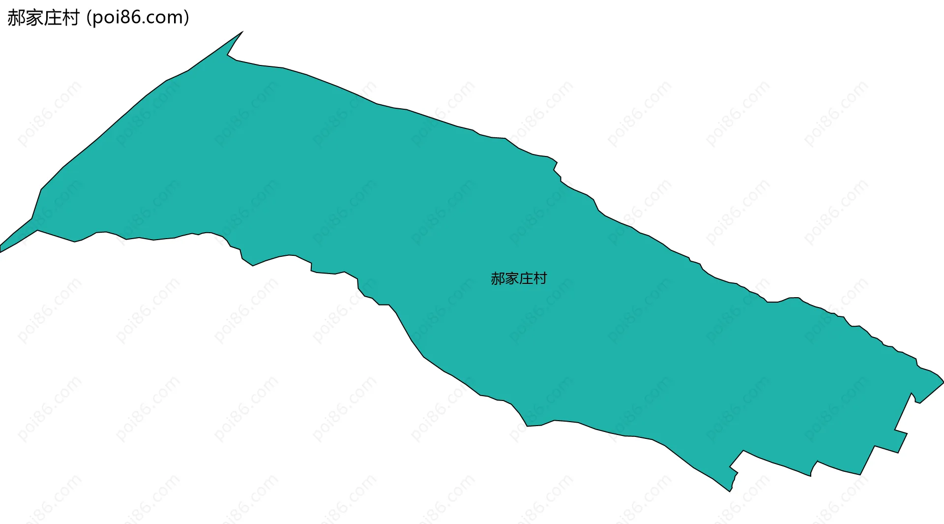 郝家庄村边界地图