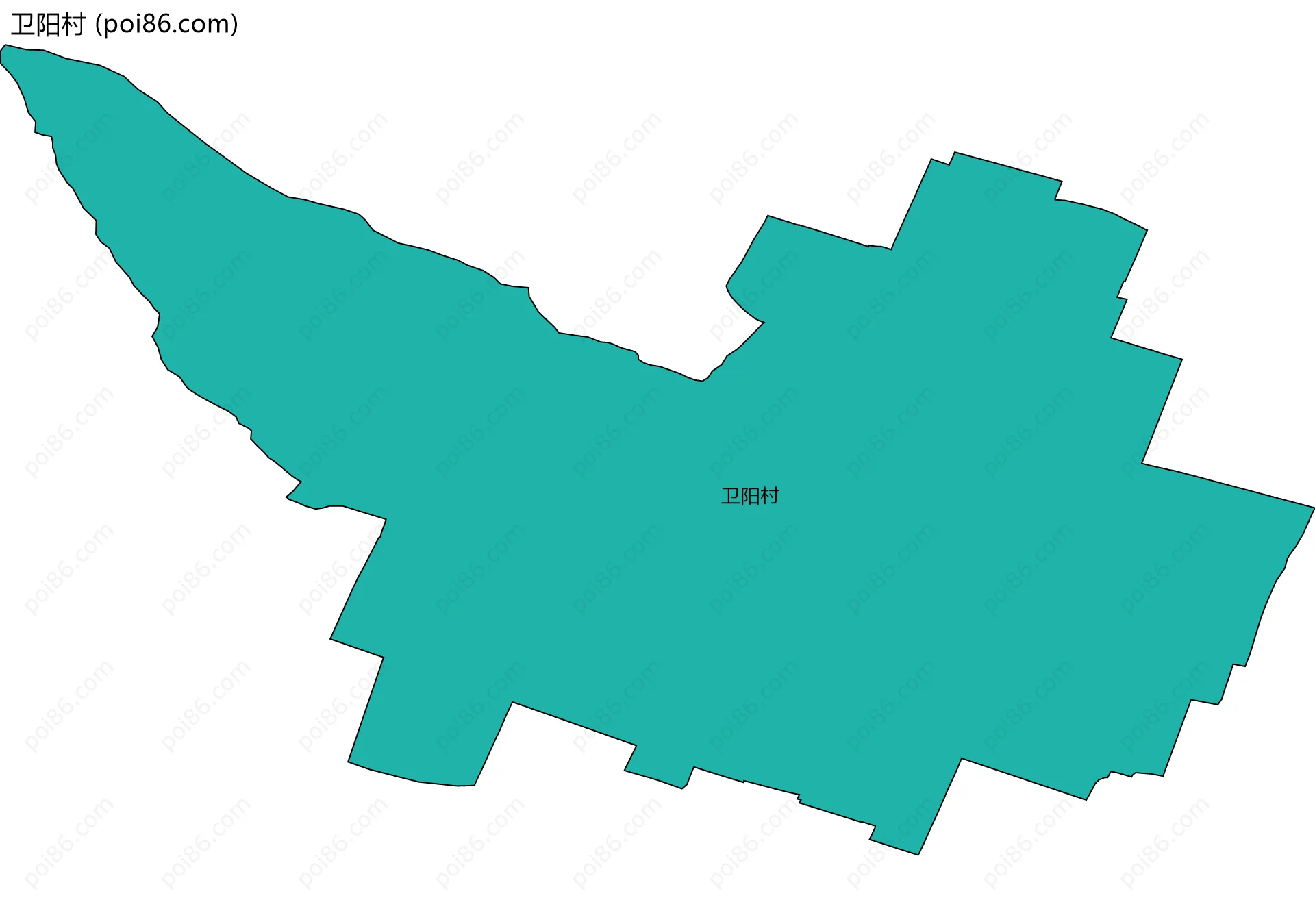 卫阳村边界地图