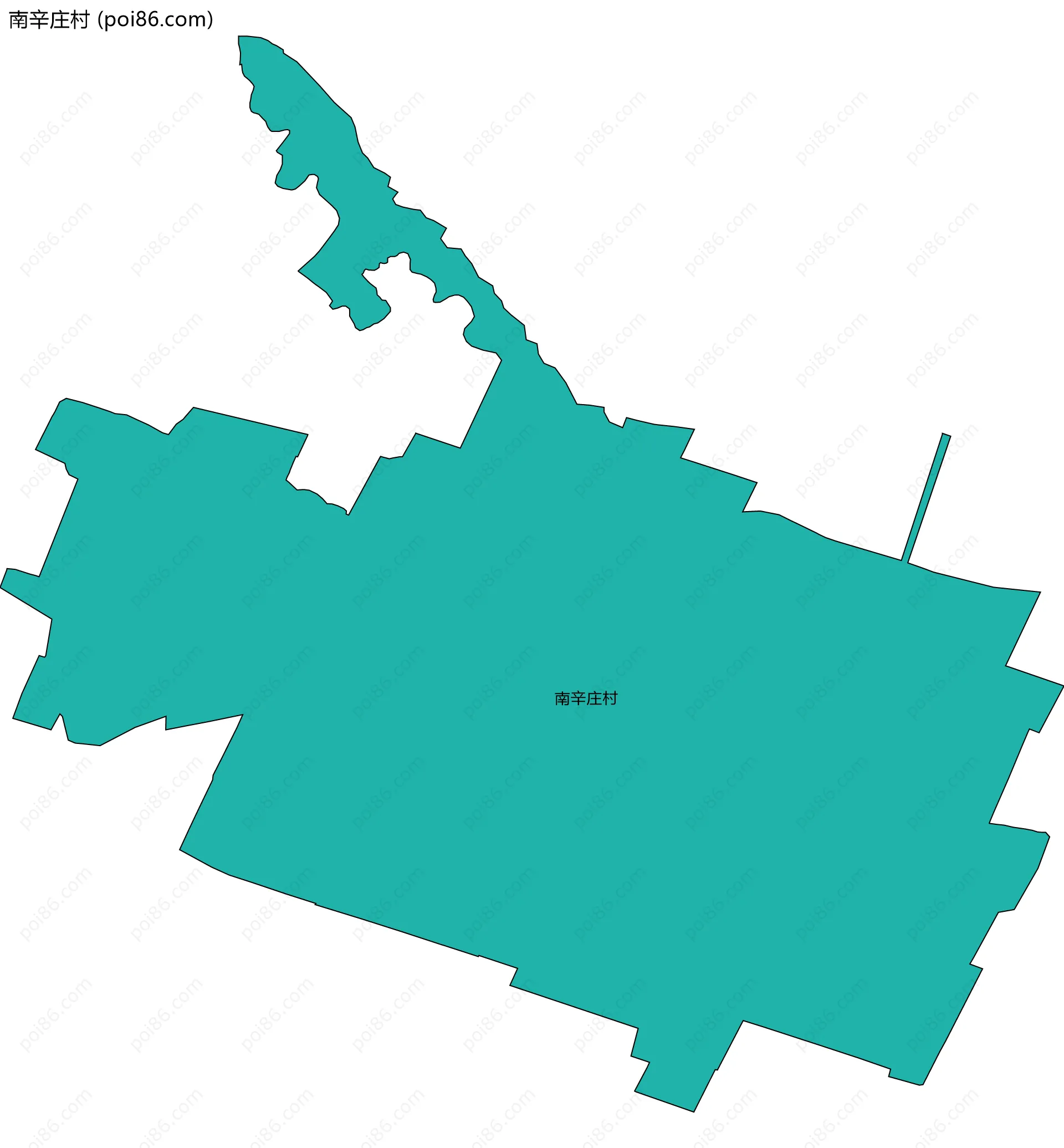 南辛庄村边界地图