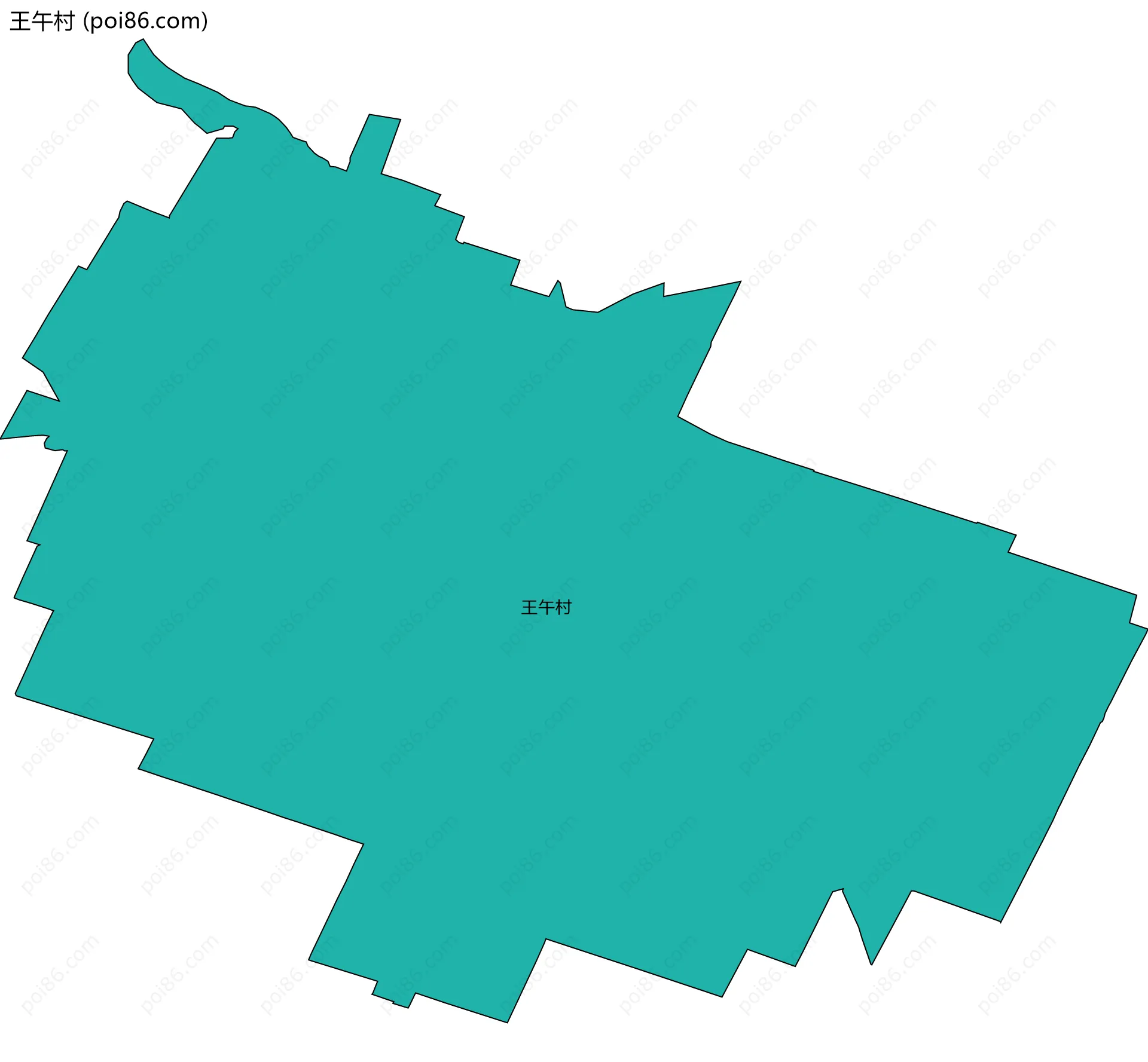 王午村边界地图