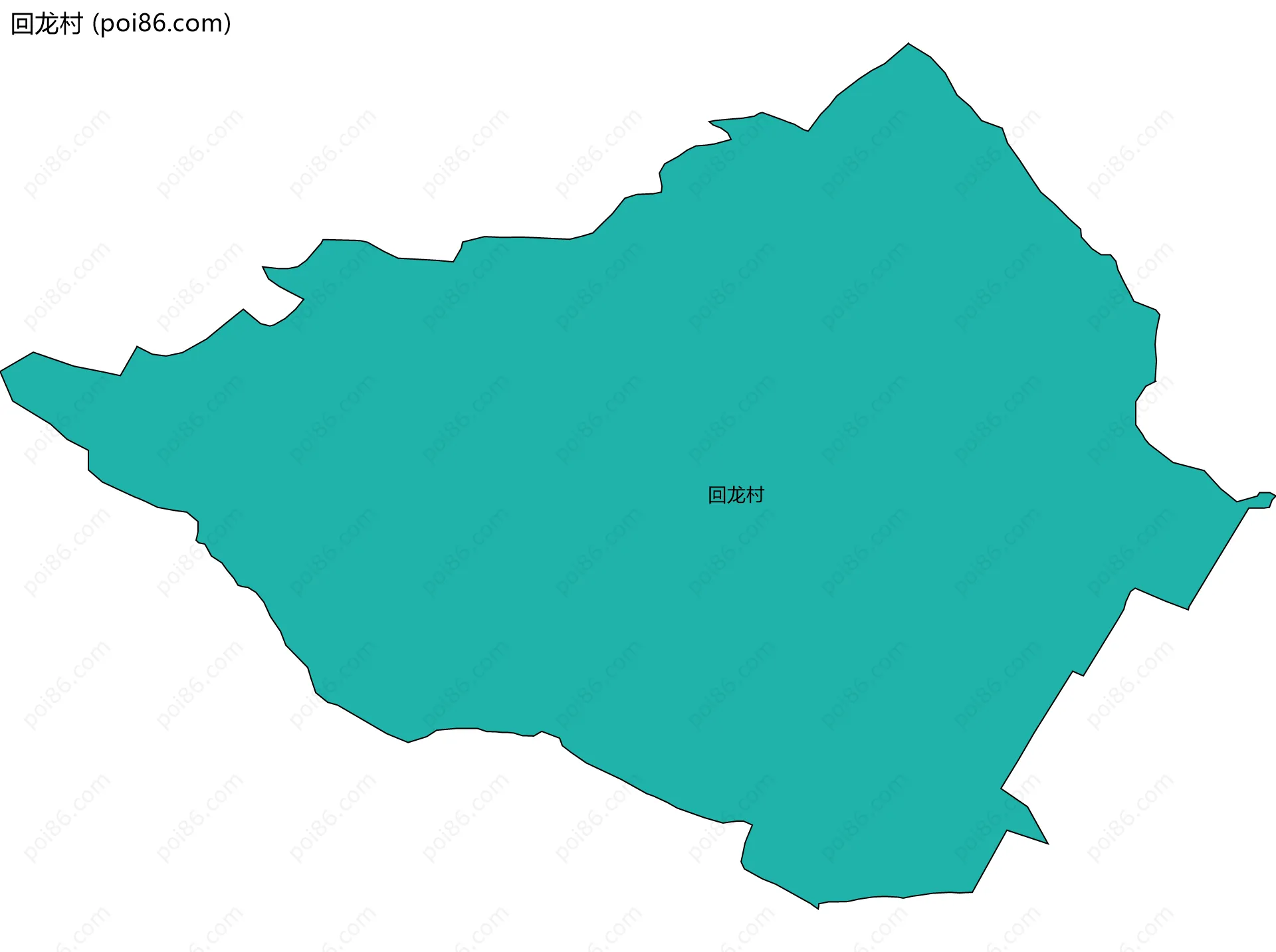 回龙村边界地图