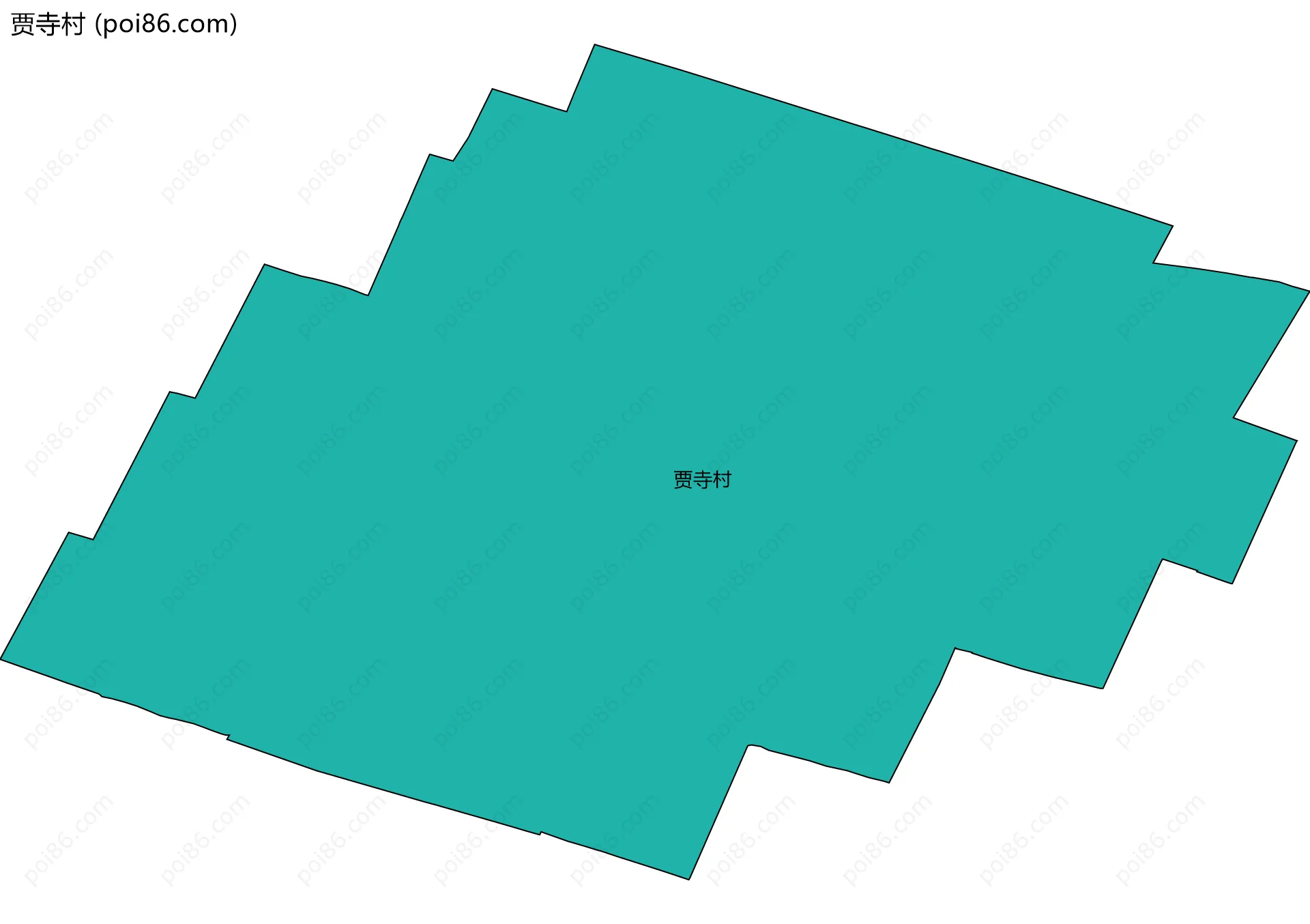 贾寺村边界地图