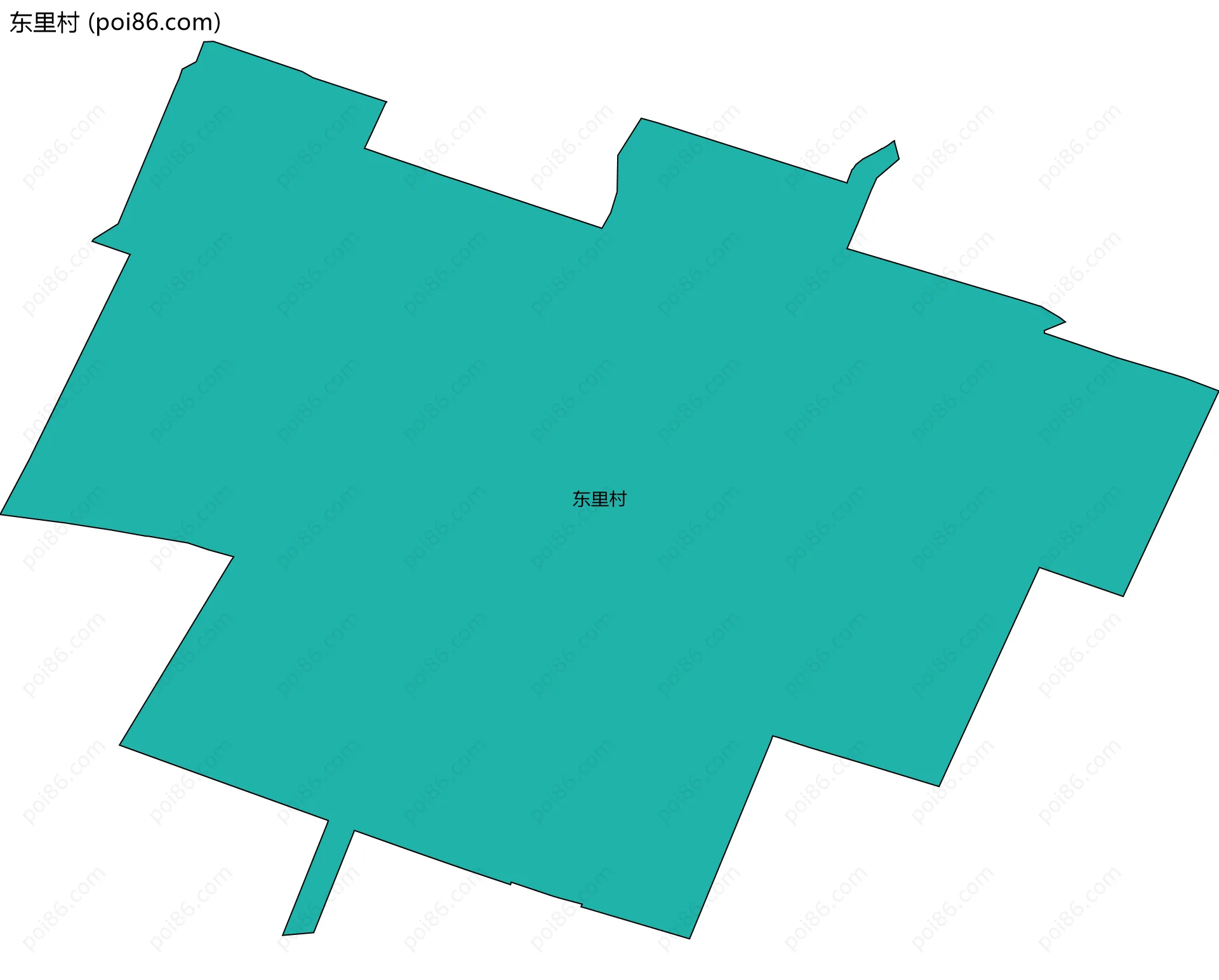 东里村边界地图