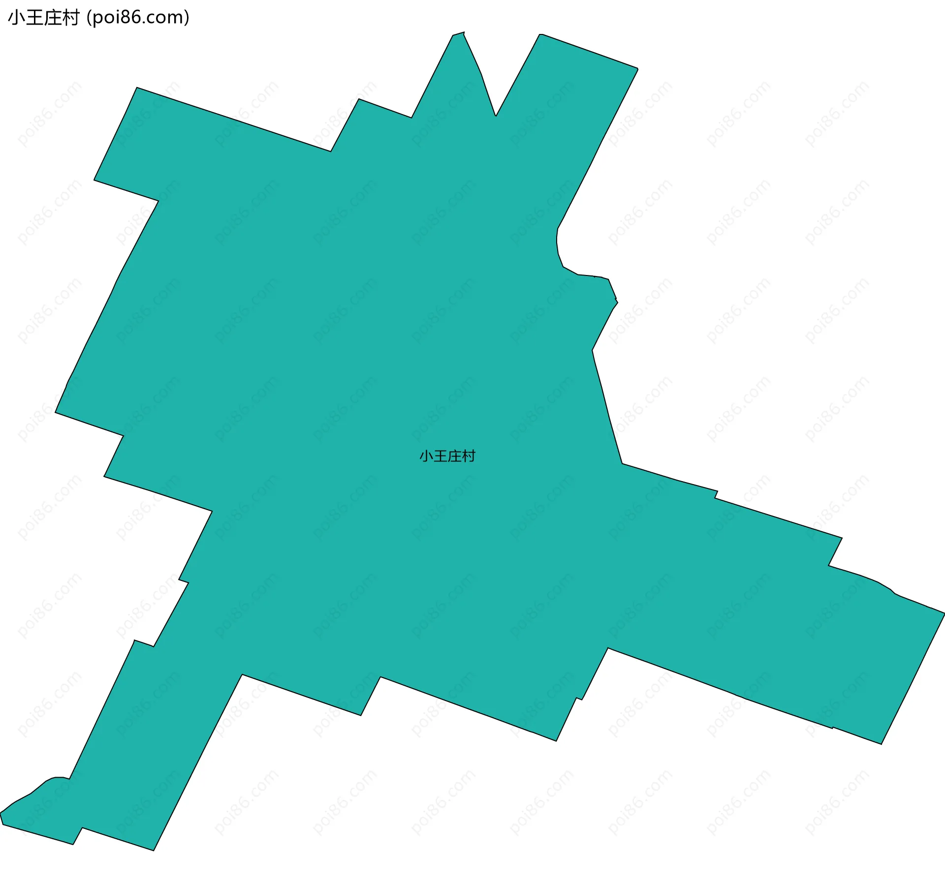 小王庄村边界地图