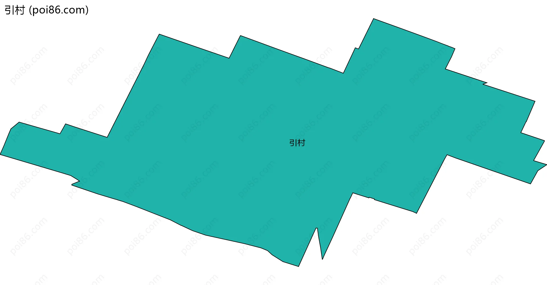 引村边界地图