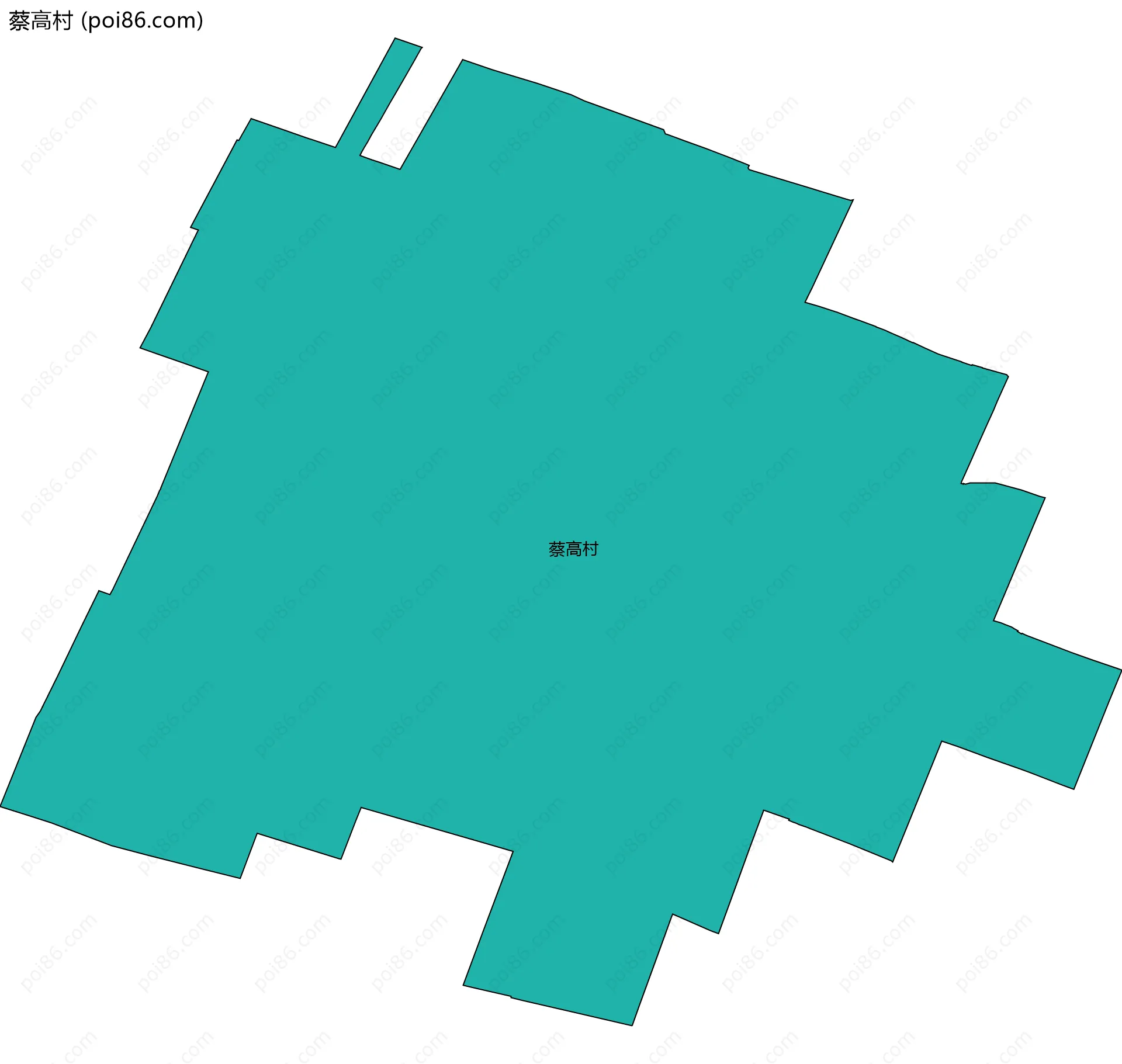 蔡高村边界地图