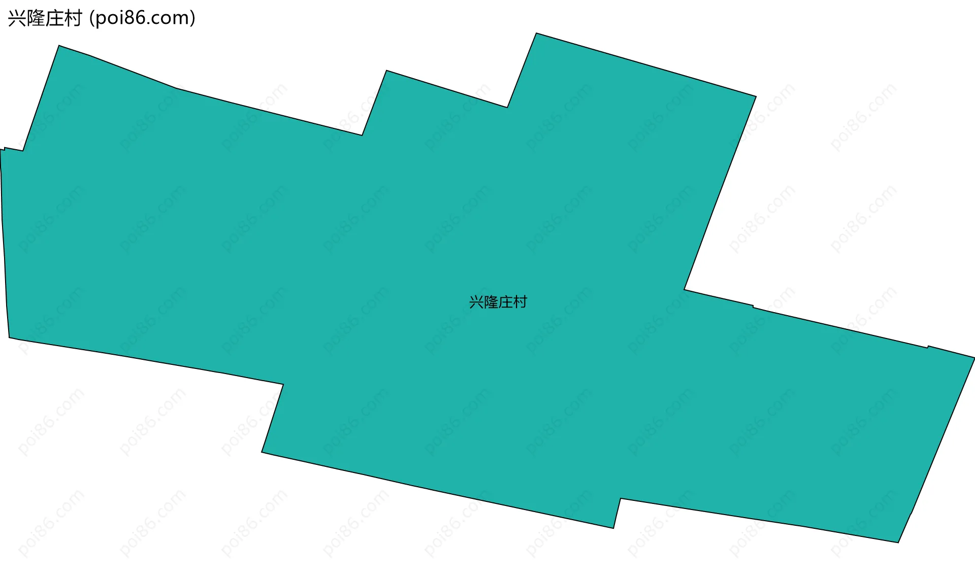 兴隆庄村边界地图