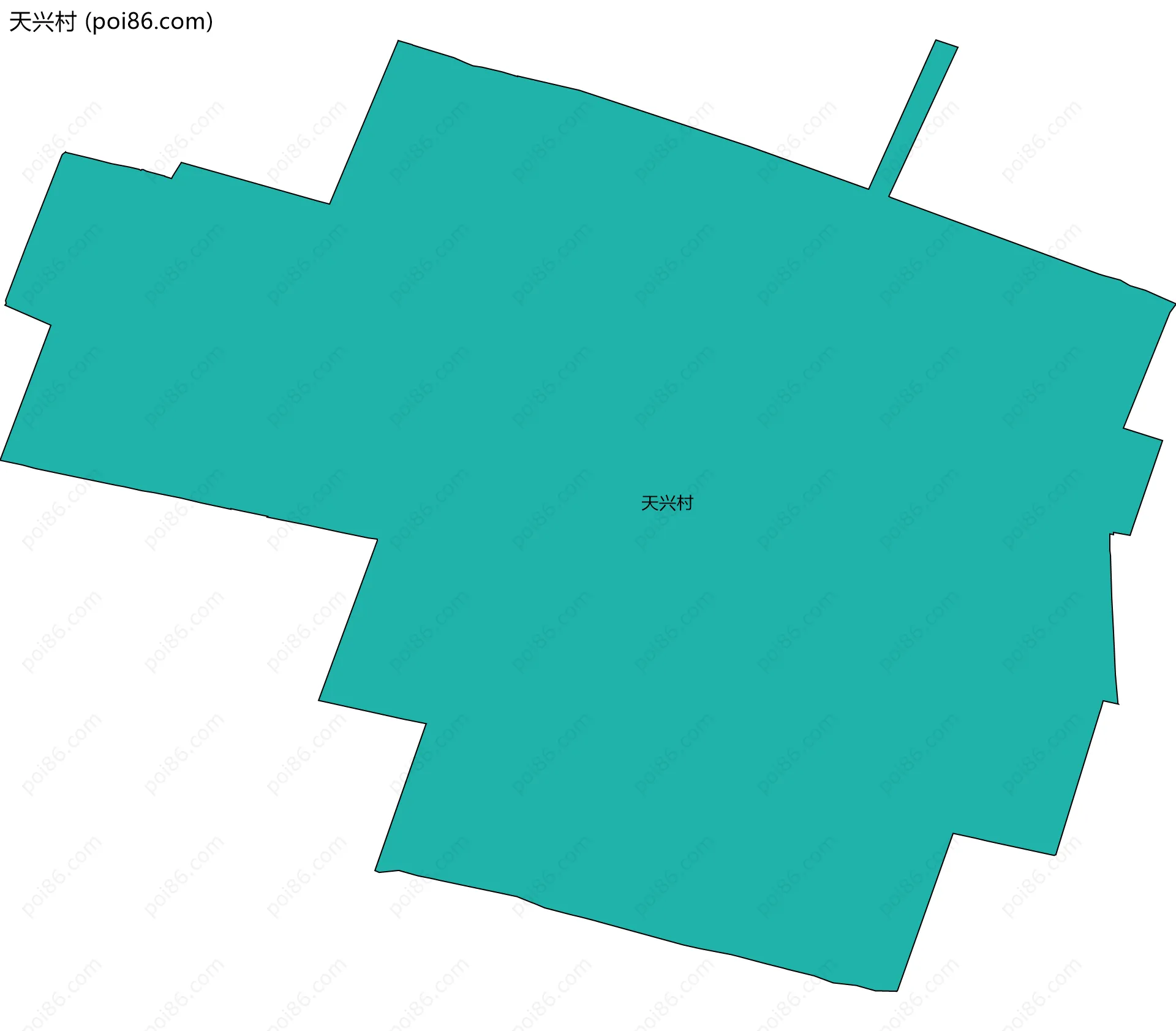 天兴村边界地图