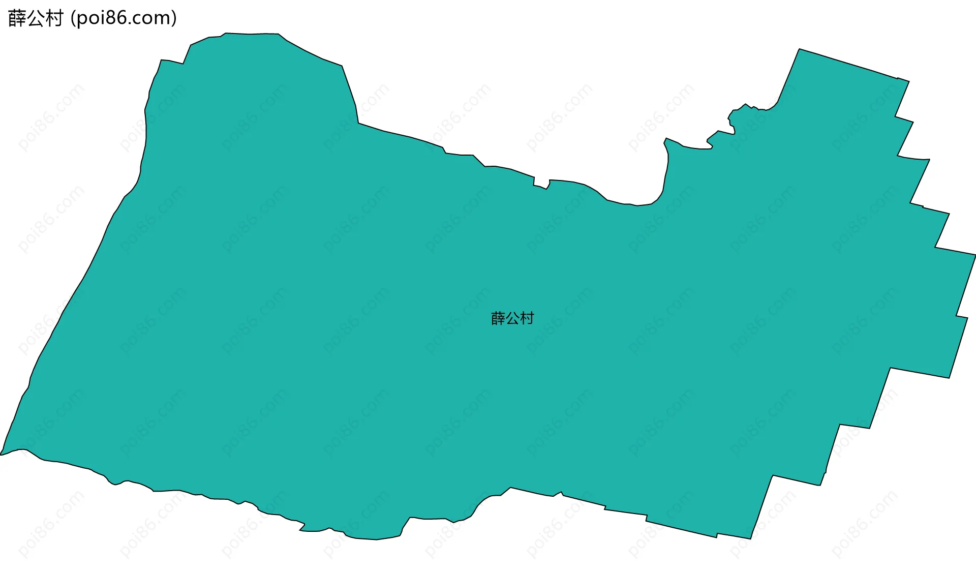 薛公村边界地图