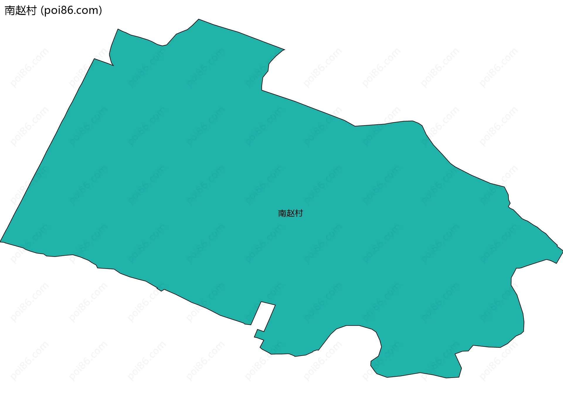 南赵村边界地图